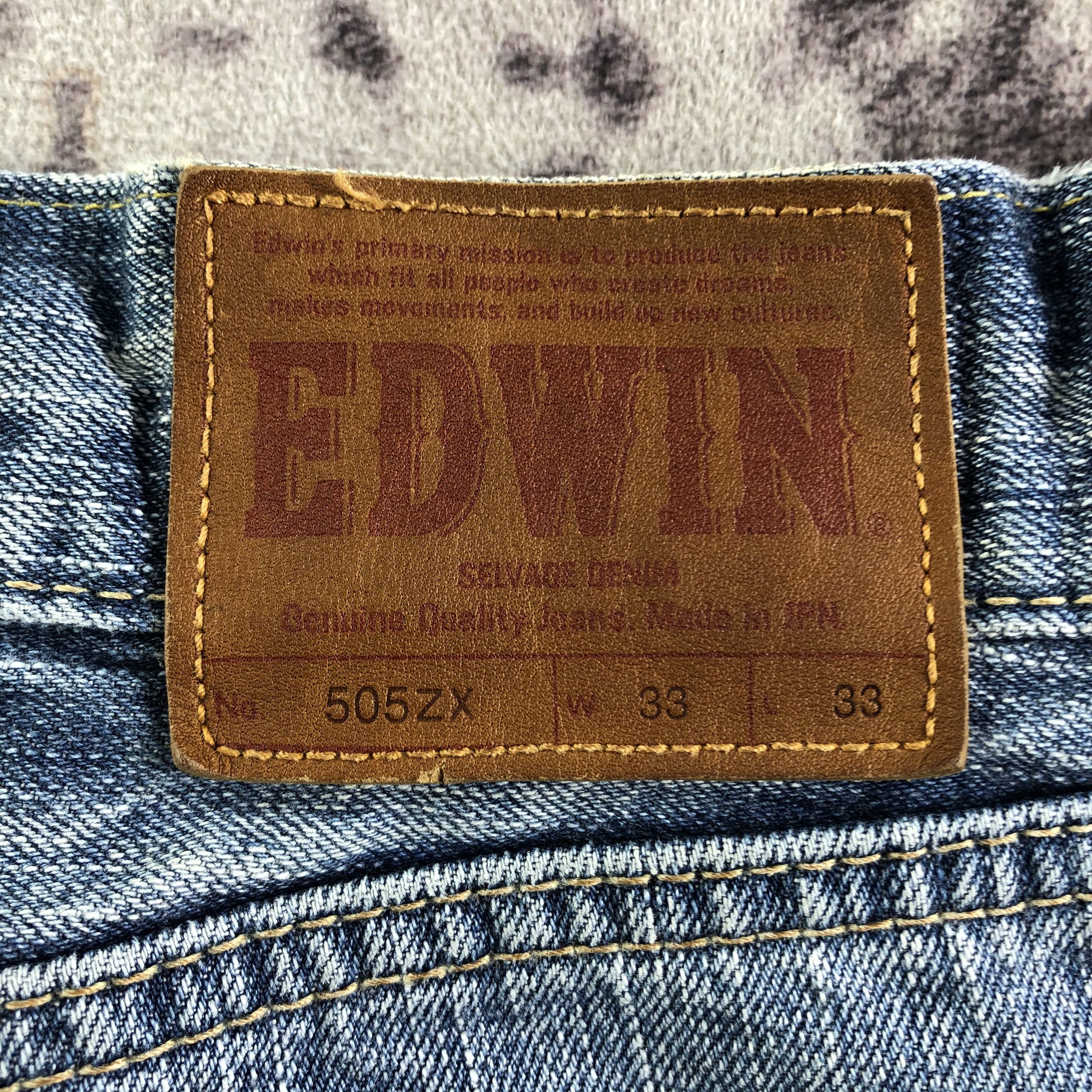 Edwin Vintage Blue Wash Edwin 505 Selvedge Jeans-JM3695 Size US 36 / EU 52 - 5 Thumbnail