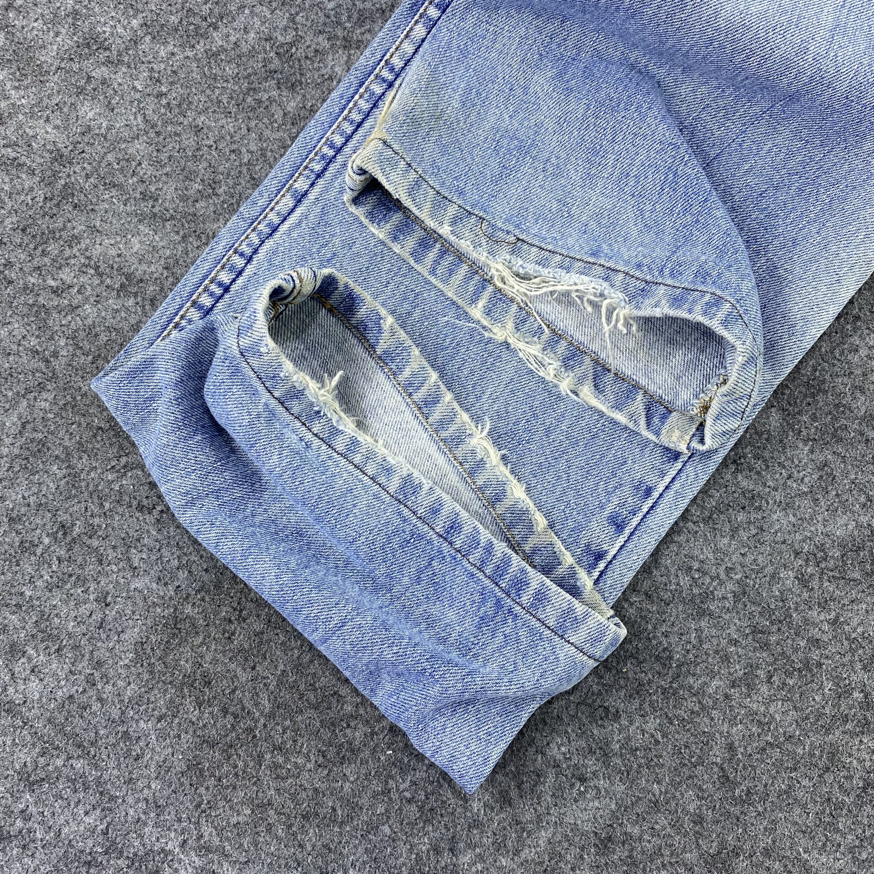Jean × Levi's × Vintage Vintage Levis 509-0217 Distressed Bue Wash Jeans-J1186 Size US 29 - 14 Thumbnail