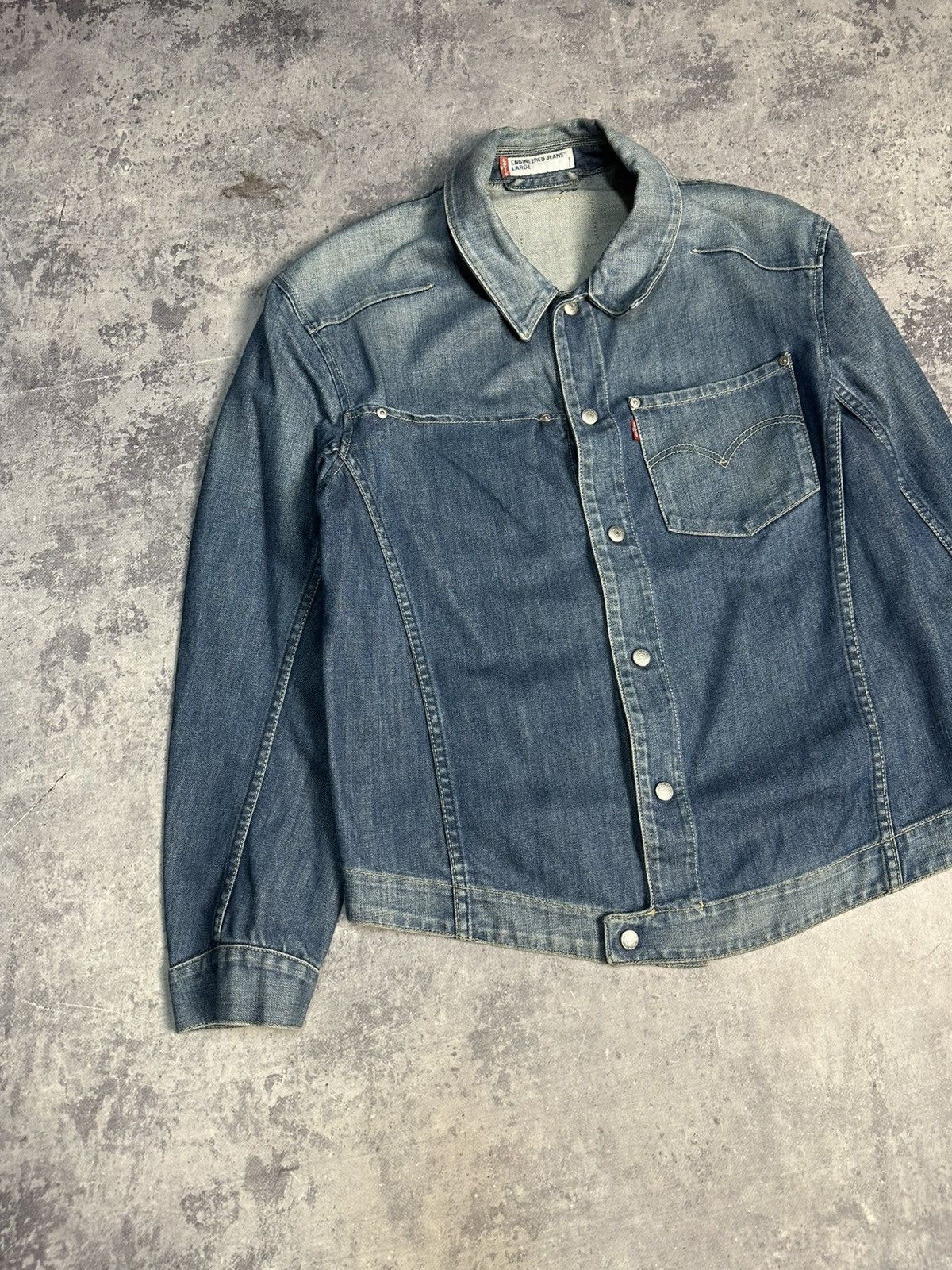 Levi's Levis Engineered Trucker Two Pockets Jacket Size US M / EU 48-50 / 2 - 2 Thumbnail