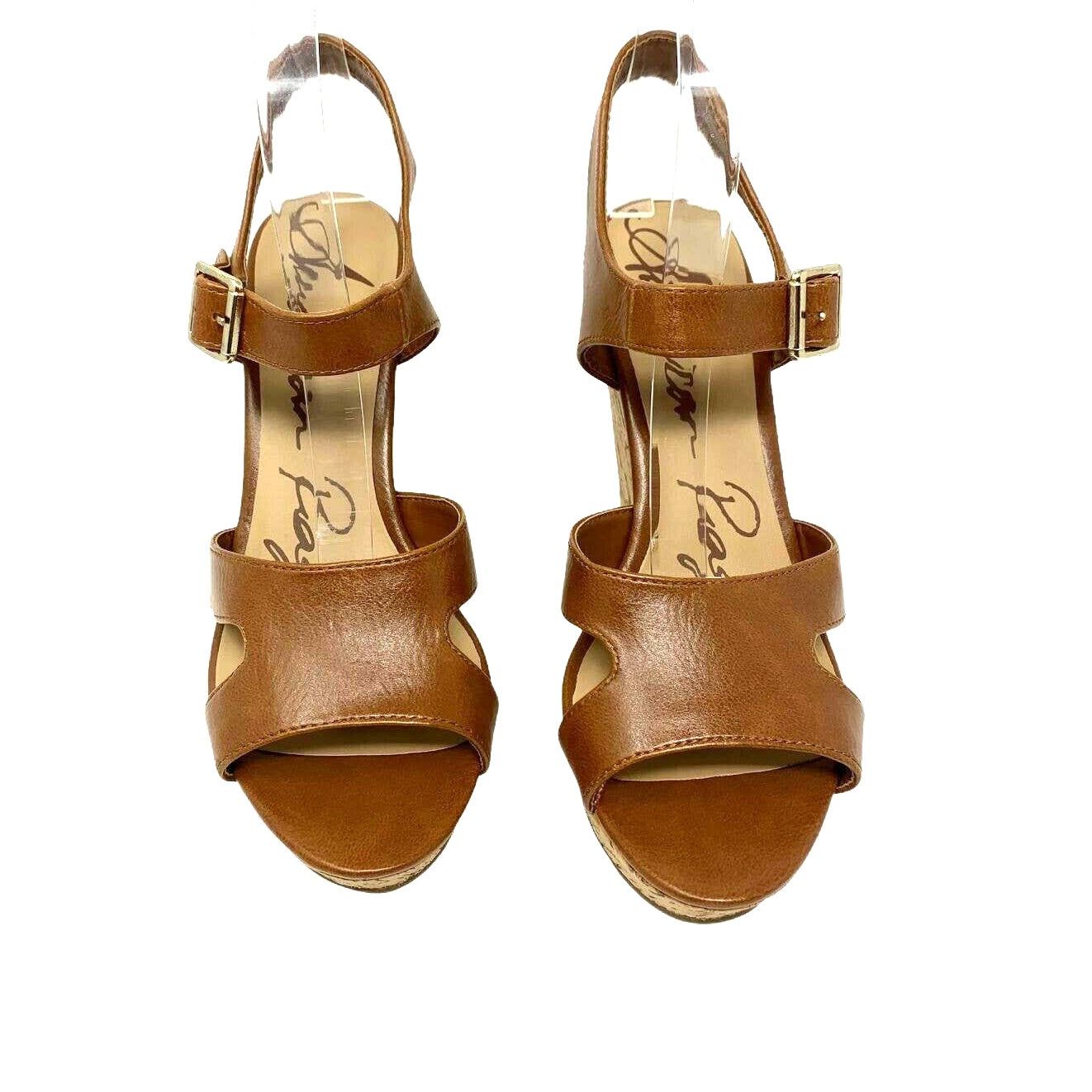 American Rag American Rag Rochelle Cognac Wedge Slingback Sandals Size 9 Size US 9 / IT 39 - 9 Thumbnail