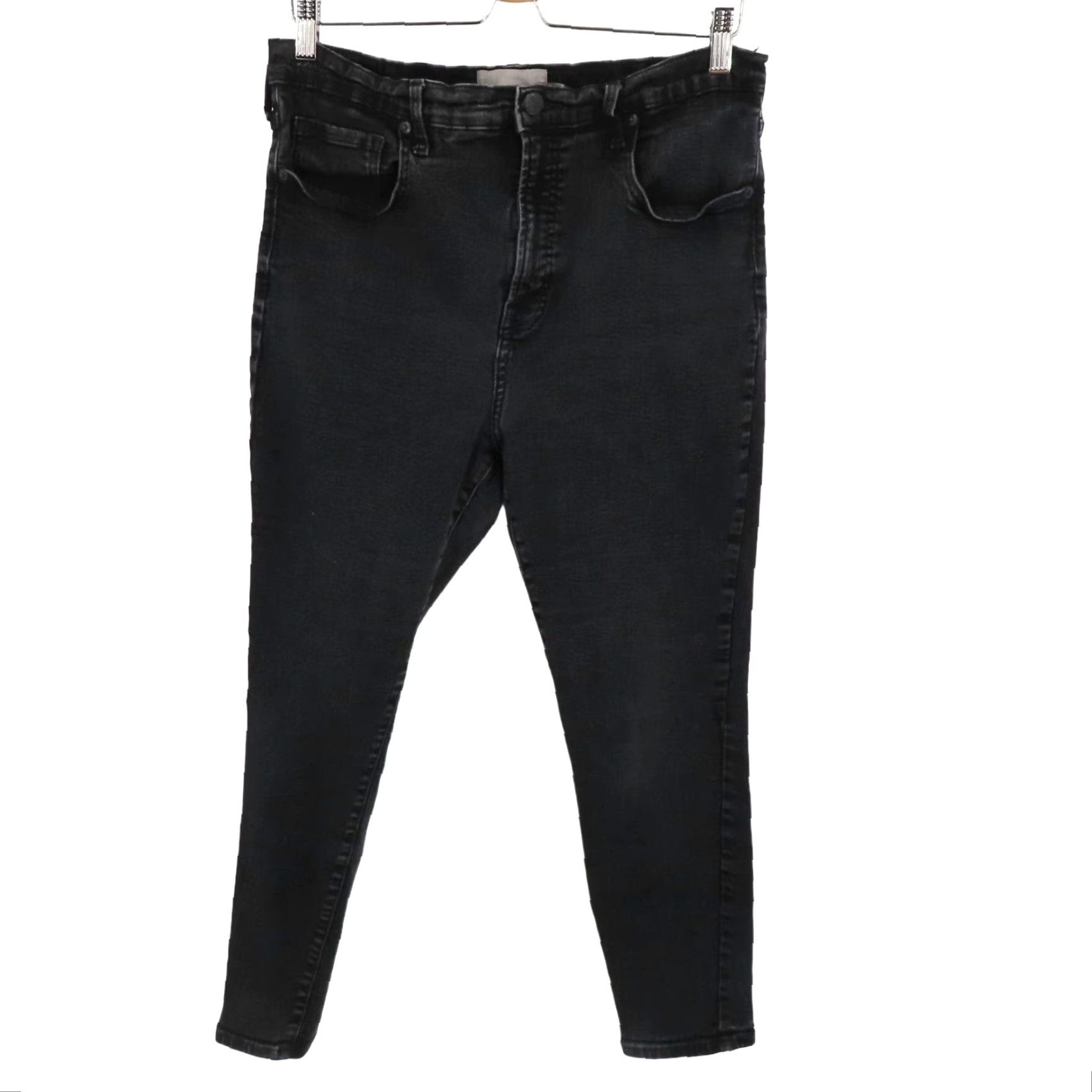 Everlane Everlane Jeans Denim 5-Pocket Ankle Women Black Dark Gray Wash Cotton Blend Pockets 33 Size Regular Vintage No Size 24" / US 00 / IT 34 - 2 Thumbnail