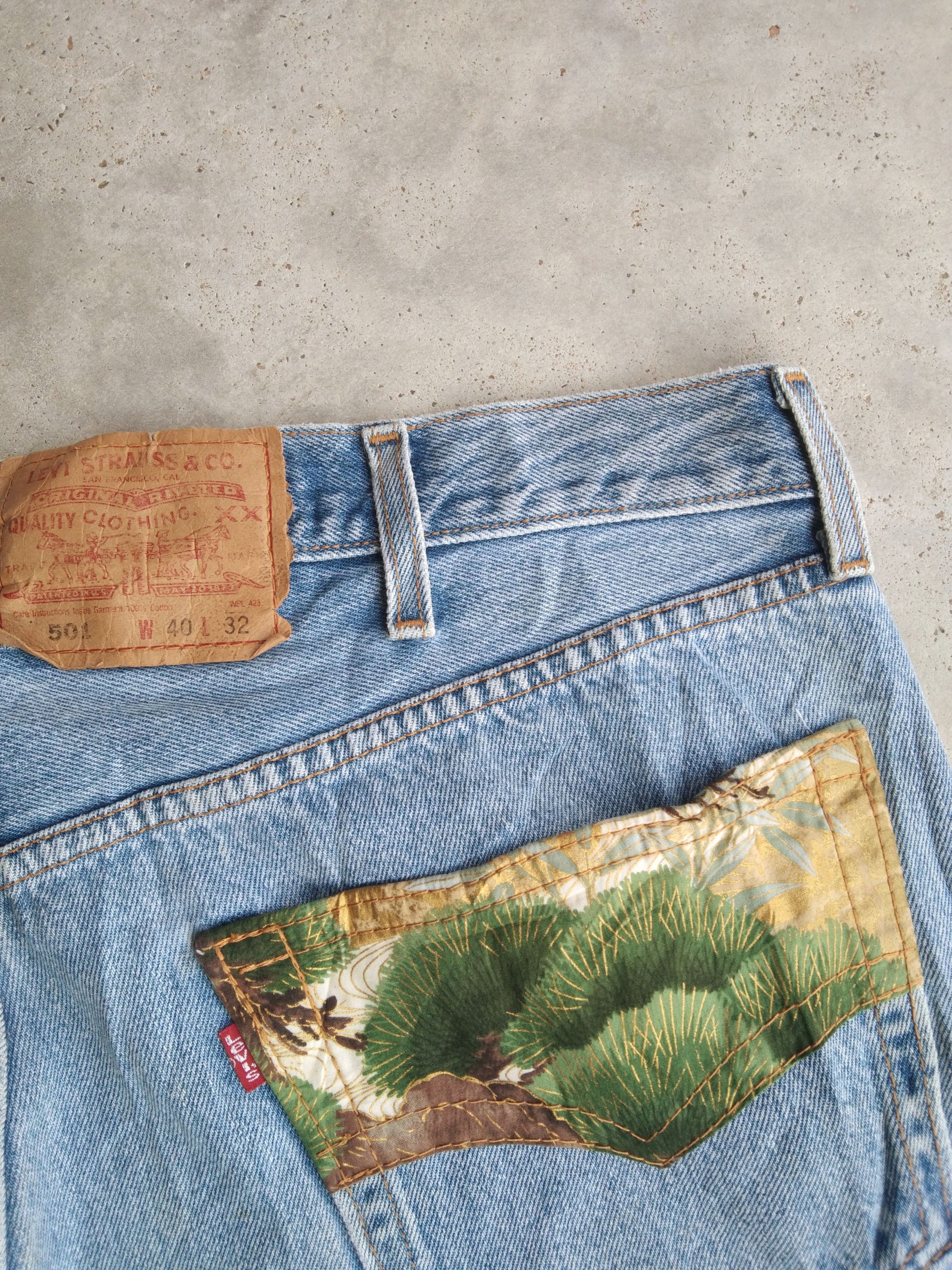 Levi's Vintage Levi's 501 x Anch Crash 90s Y2k Jeans 38x32 Size US 38 / EU 54 - 3 Thumbnail