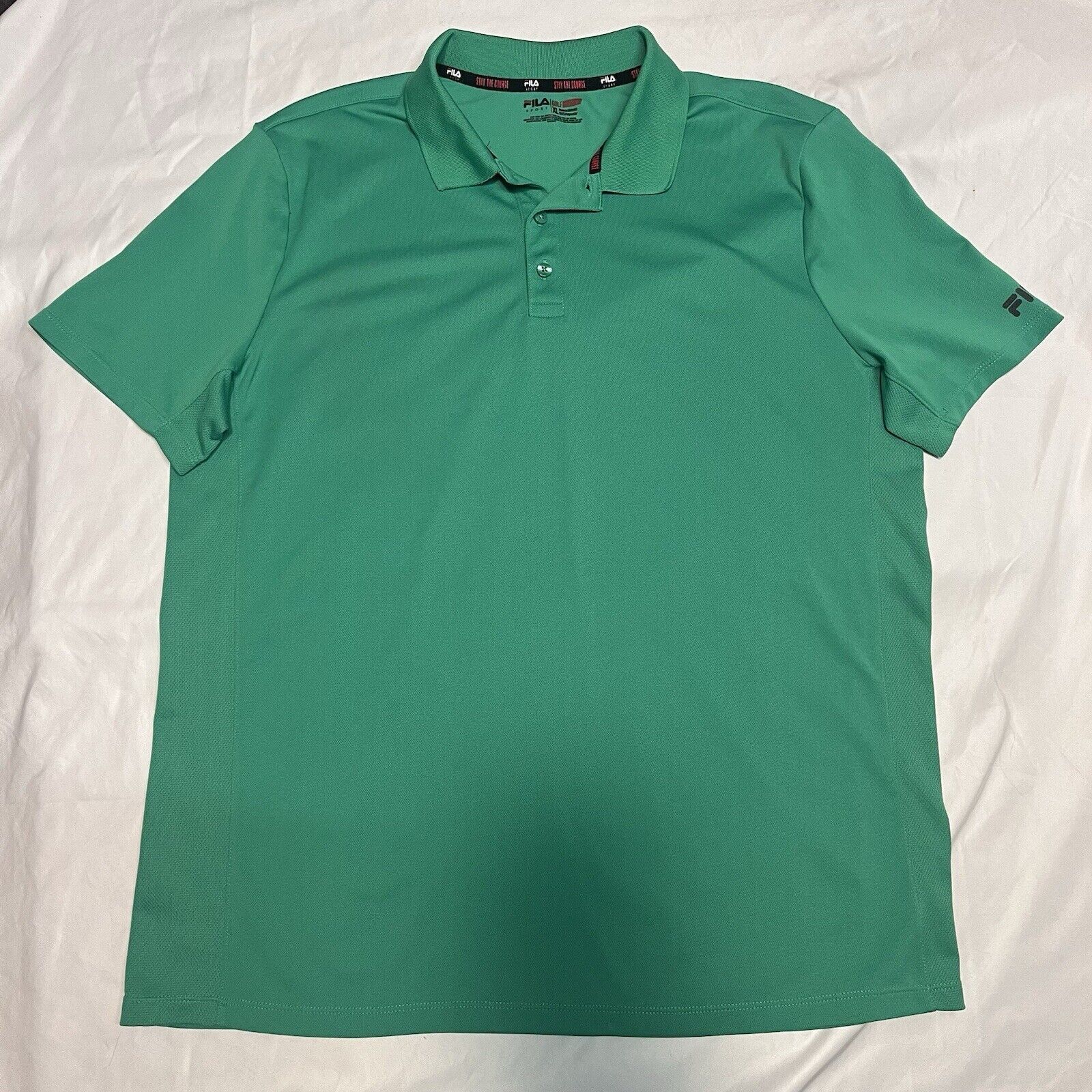 Fila Fila Sport Golf Athletic Fit Green Polo Shirt Size XL Size US XL / EU 56 / 4 - 1 Thumbnail