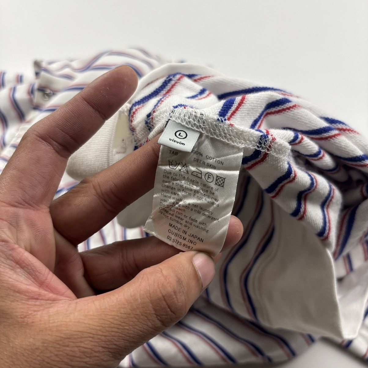 Visvim Visvim Stripe Zipped Hoodie Size US L / EU 52-54 / 3 - 8 Thumbnail
