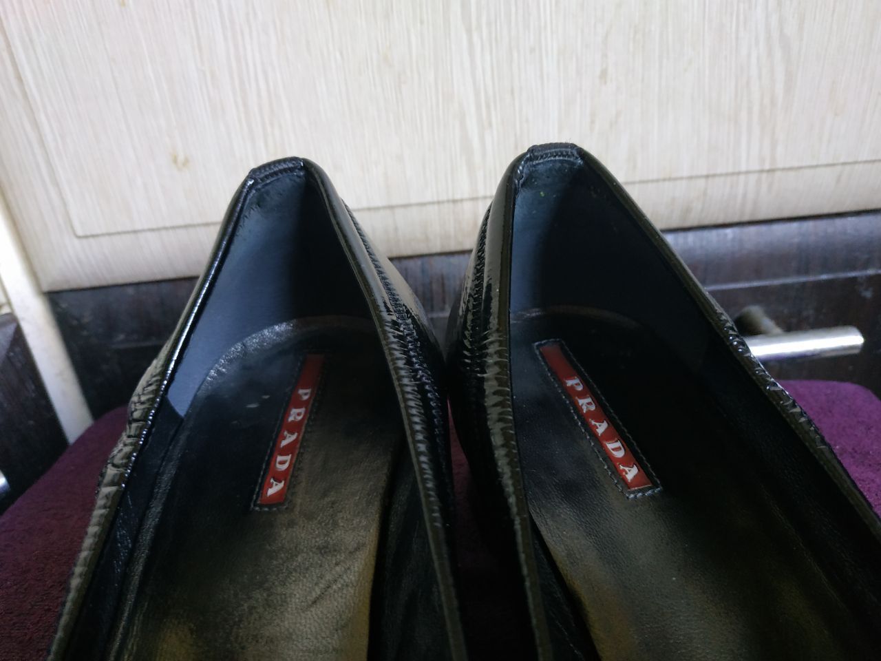 Prada Prada Black Patent Ballet Flats Gold Buckle EU 37 Size US 6 / IT 36 - 16 Thumbnail