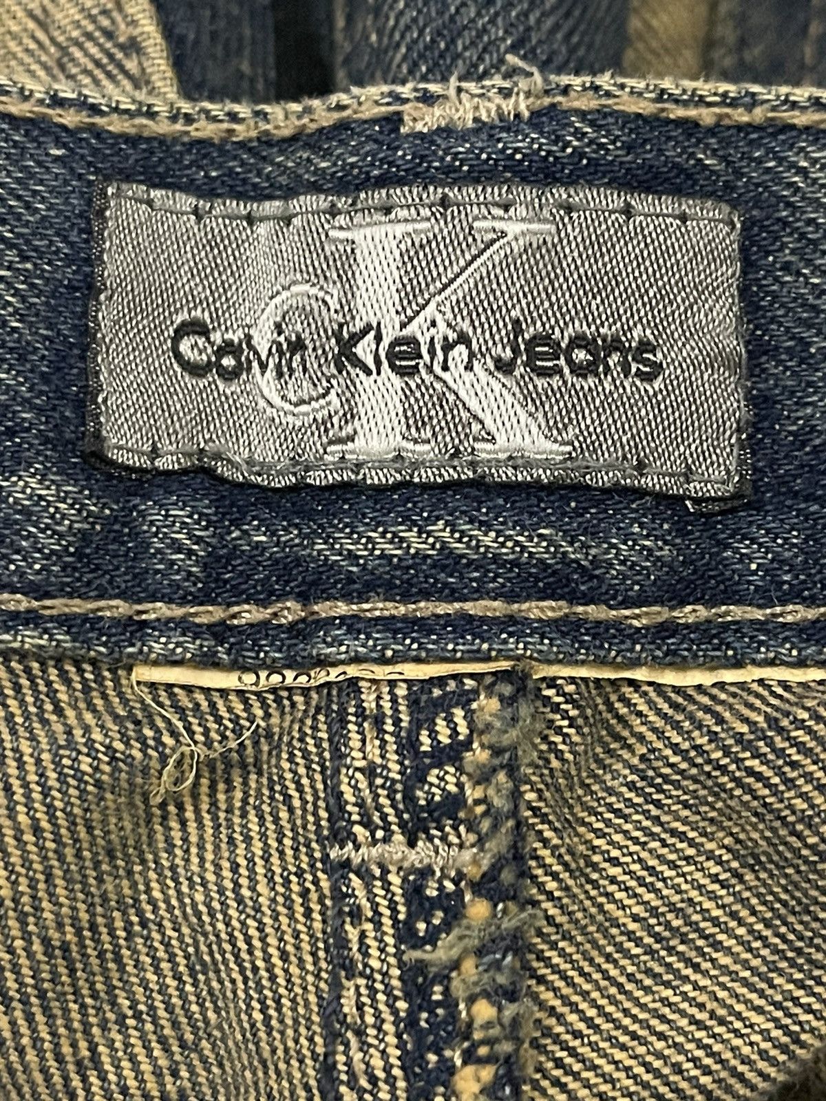 Calvin Klein Vintage CK Calvin Klein Patch Style Distress Flare Jeans Size US 28 / EU 44 - 9 Thumbnail