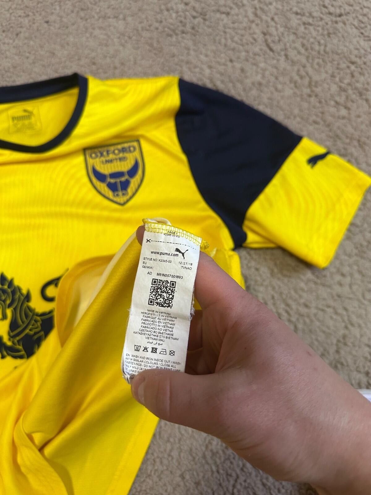 Puma Puma 2019-20 Oxford United Home Football Shirt Sz M Size US M / EU 48-50 / 2 - 5 Thumbnail