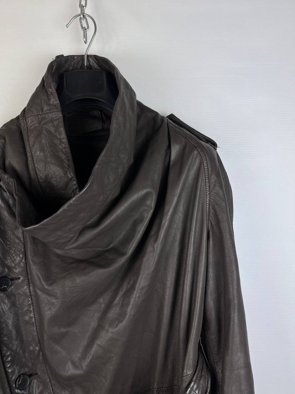 Allsaints Allsaints leather whitton coat woman size 14 Size L / US 10 / IT 46 - 5 Thumbnail