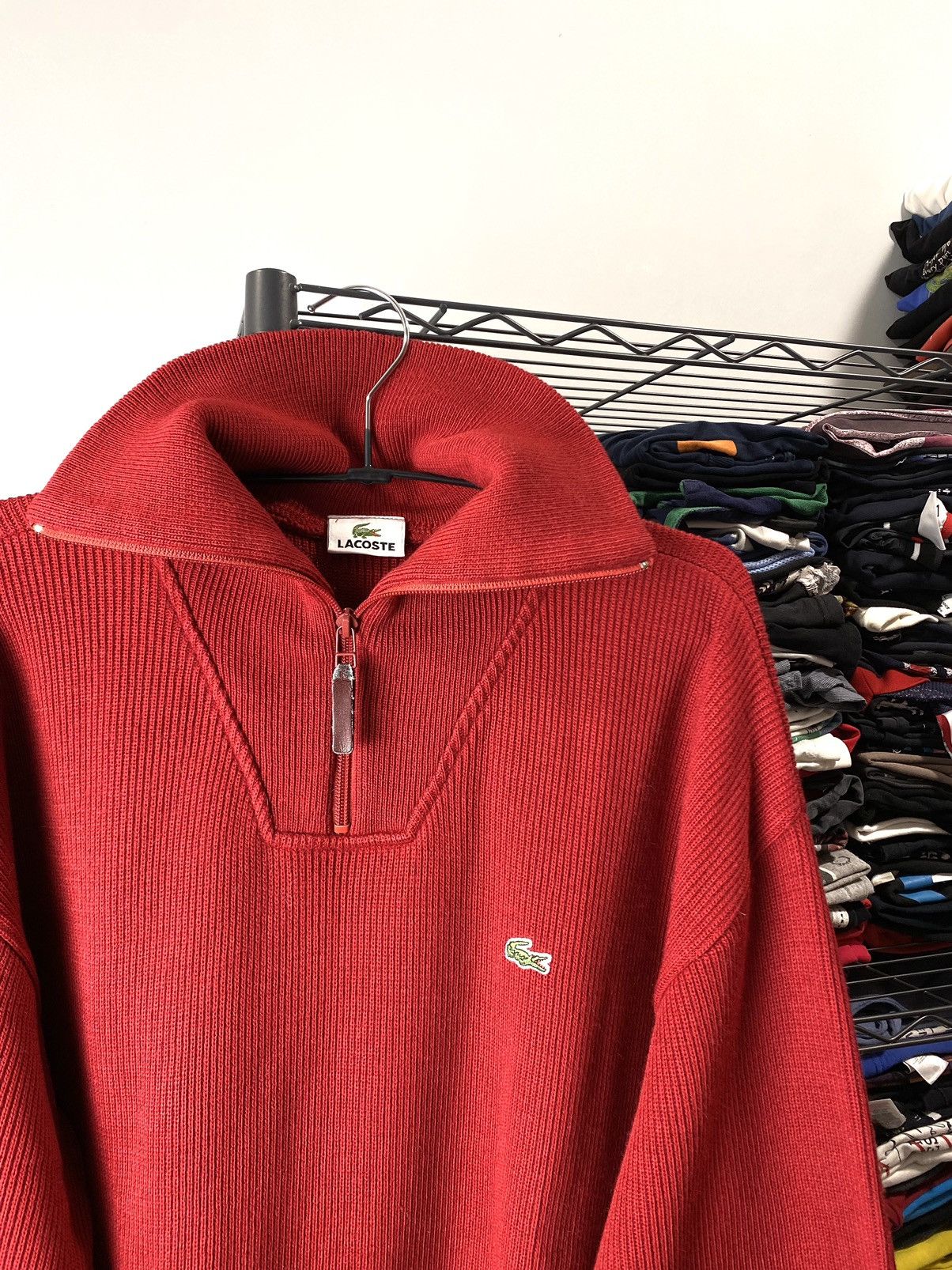 Lacoste 90’s Vintage Lacoste Knit Sweater Casual Wear Size US L / EU 52-54 / 3 - 2 Thumbnail