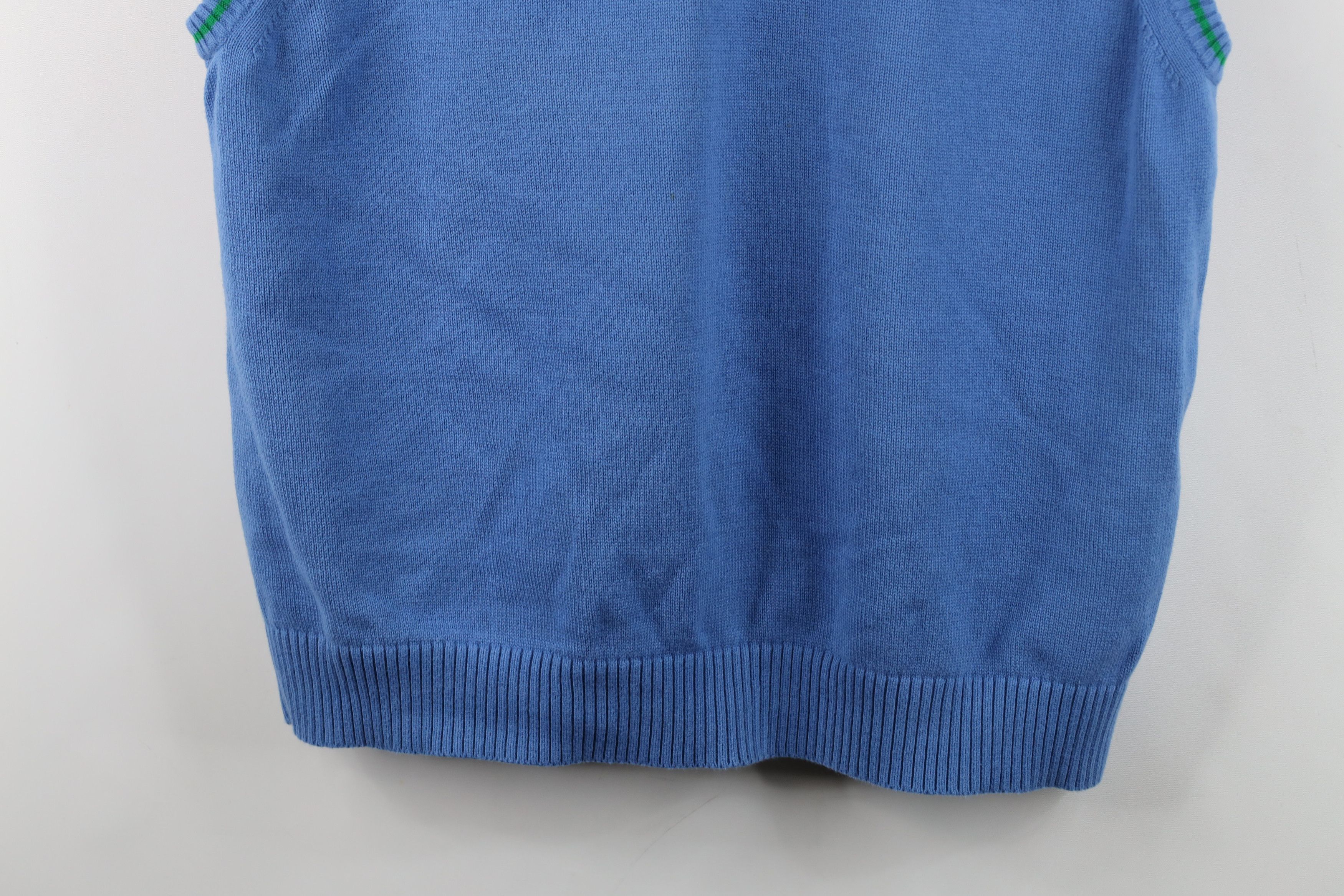 Tommy Hilfiger Vintage Tommy Hilfiger Ribbed Knit Sweater Vest Light Blue Size US XL / EU 56 / 4 - 3 Thumbnail