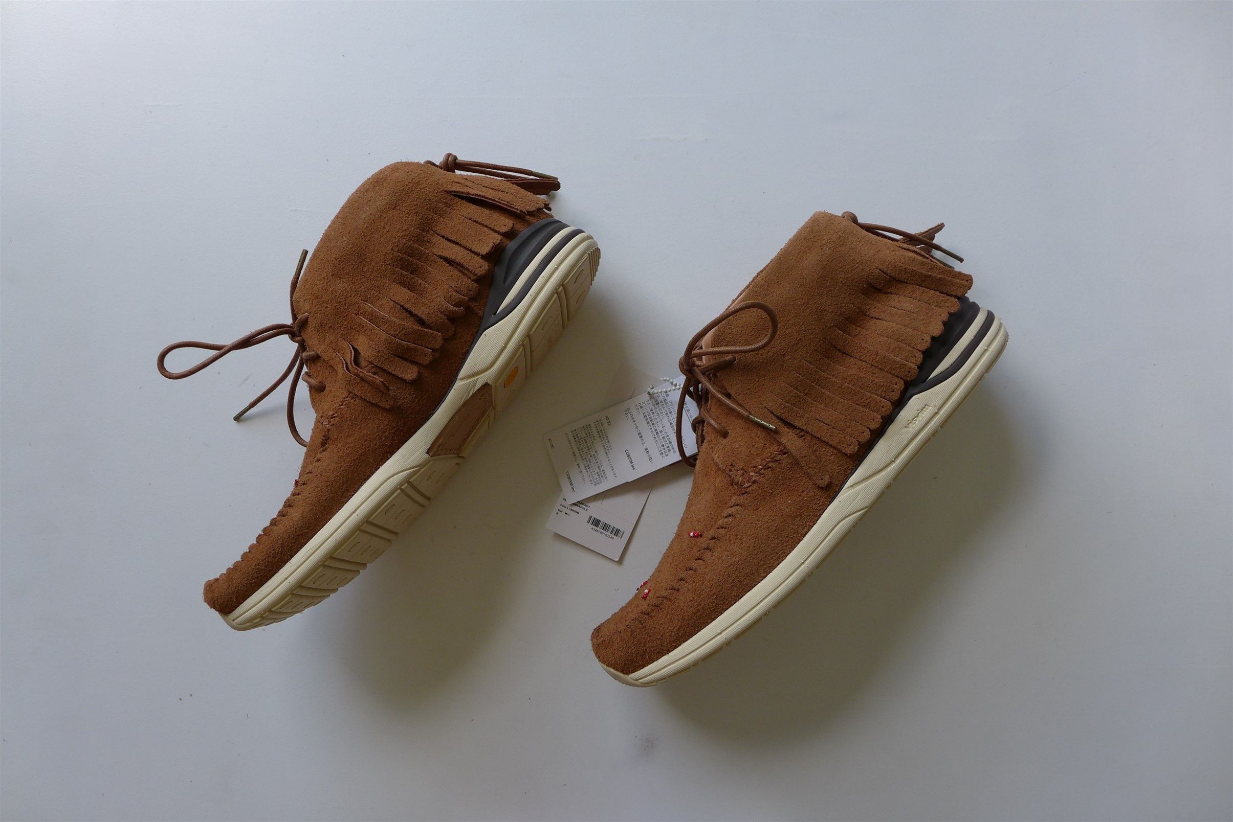 Visvim Visvim FBT Shaman Folk Beaded Sneakers - Light Brown Suede Size US 10 / EU 43 - 8 Thumbnail