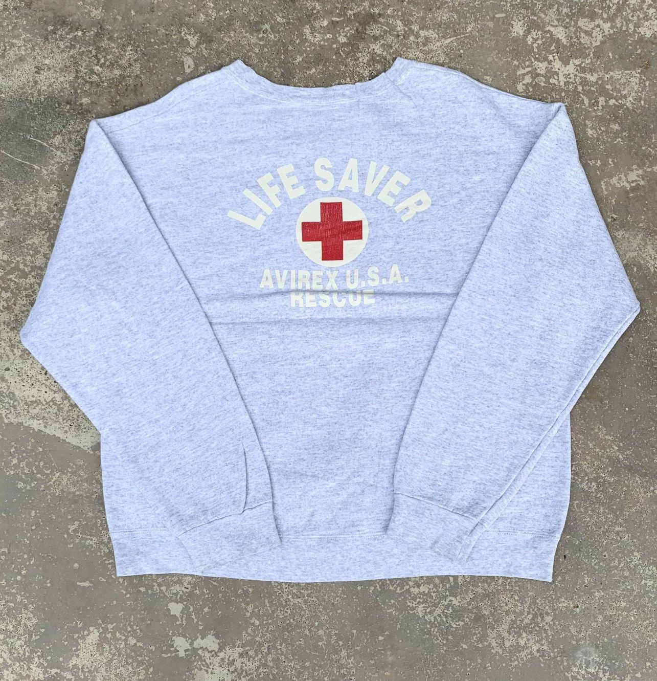 Avirex × Vintage Vintage 90s Life Saver Avirex Usa Crewneck Size US M / EU 48-50 / 2 - 3 Thumbnail