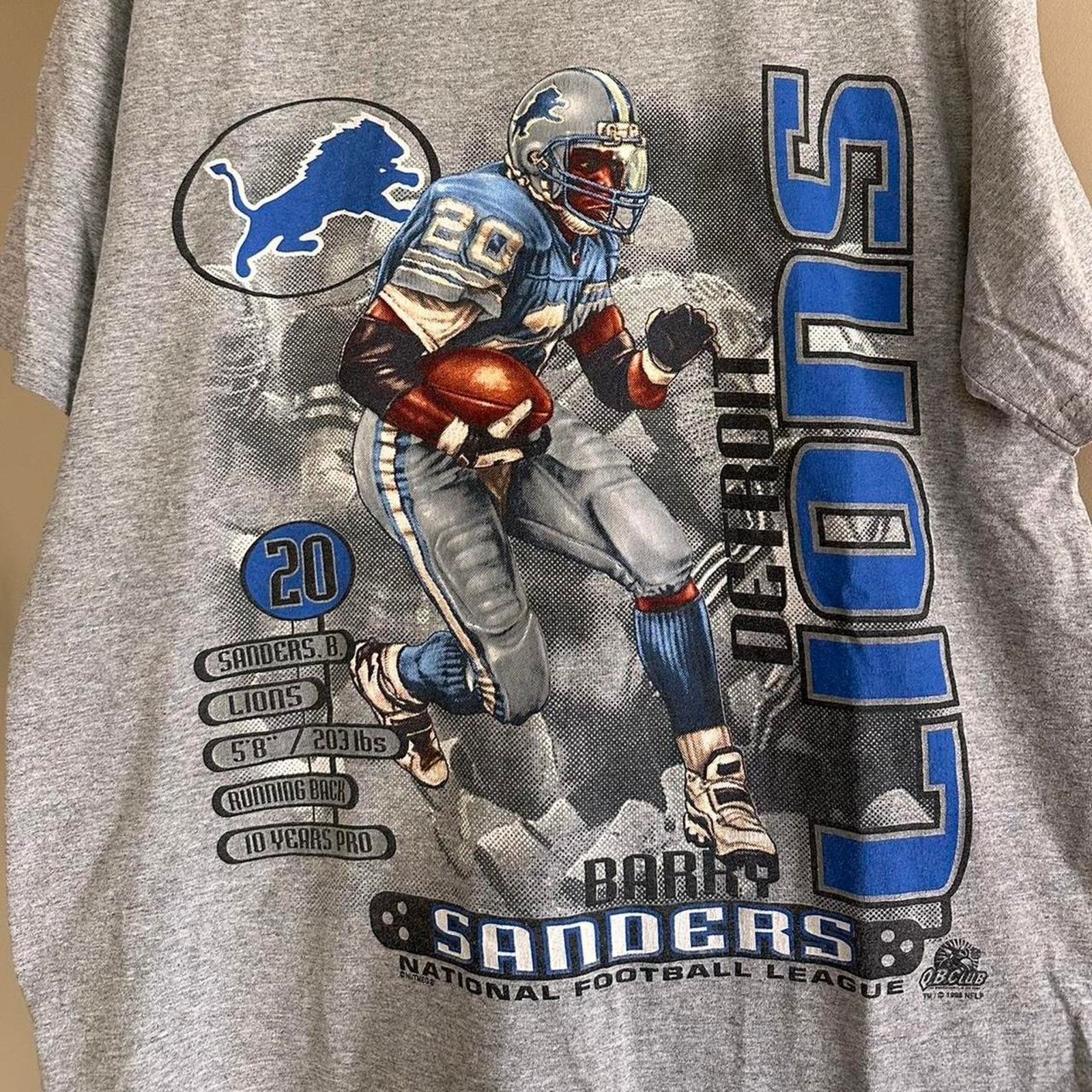 NFL × Vintage Vintage Detroit Lions Barry Sanders Shirt Size US M / EU 48-50 / 2 - 2 Thumbnail
