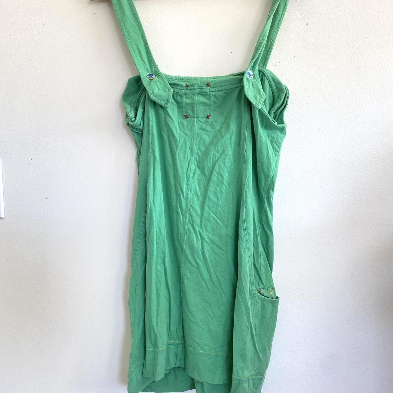 Vintage ALLIHOP GREEN BOHO SUMMER DRESS BUTTON SIZE MEDIUM RETRO Size M / US 6-8 / IT 42-44 - 7 Thumbnail