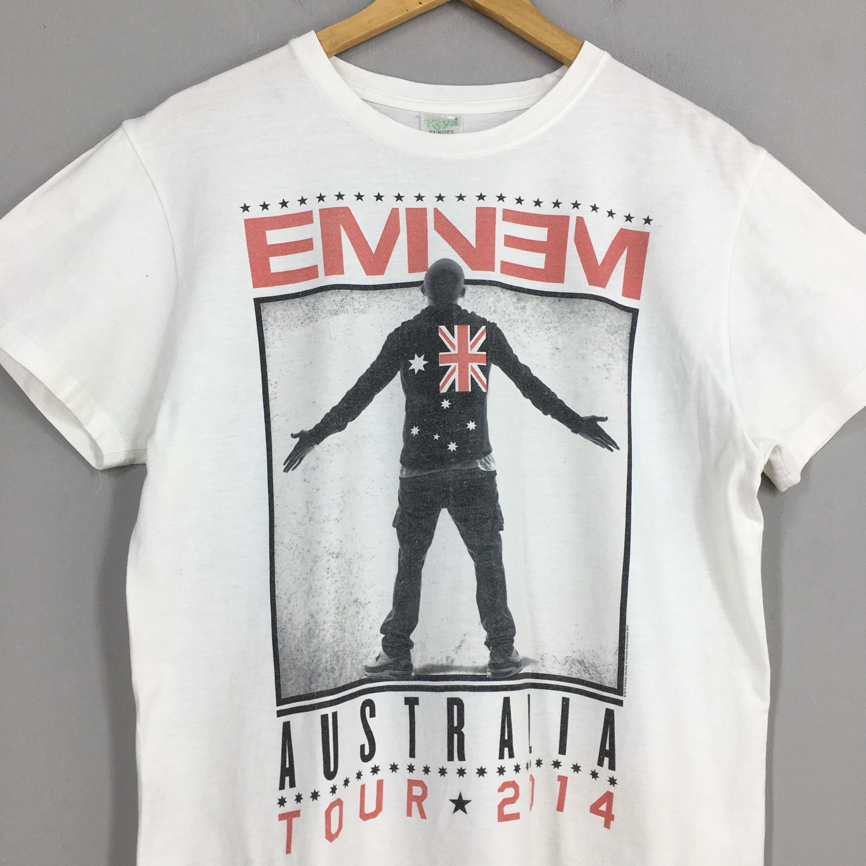 Eminem Y2K Eminem Rap Australia Tour 2014 Concert White T shirt M Size US M / EU 48-50 / 2 - 2 Thumbnail