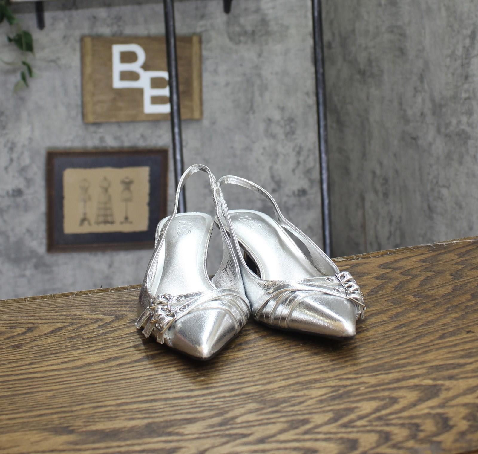Other Inc International Concepts Pumps Silver Crinkle Gray 9m Size US 9 / IT 39 - 3 Thumbnail