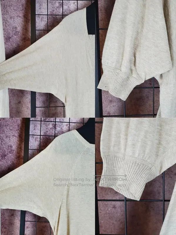 Burberry Burberry Summer Khaki Ruffled Knit Top. Size M / US 6-8 / IT 42-44 - 5 Thumbnail