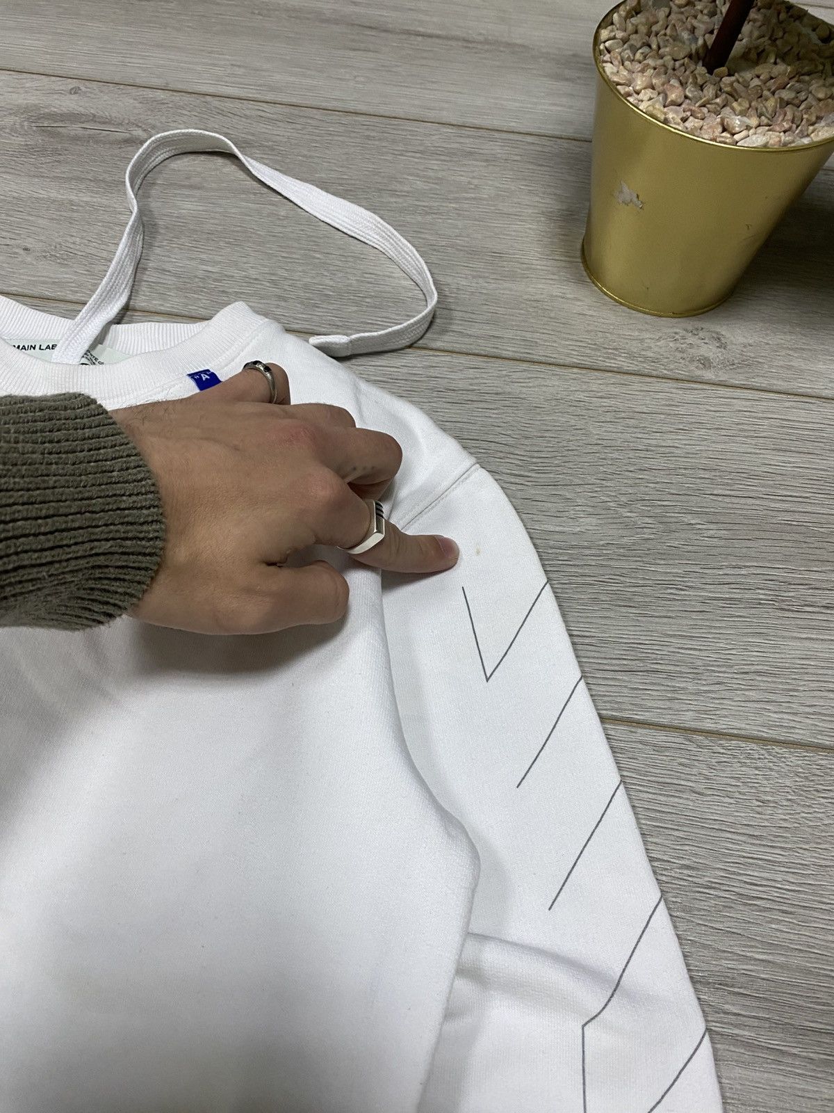 Off-White Off-White unfinished diagonal arrows sweatshirt Size US XS / EU 42 / 0 - 11 Thumbnail