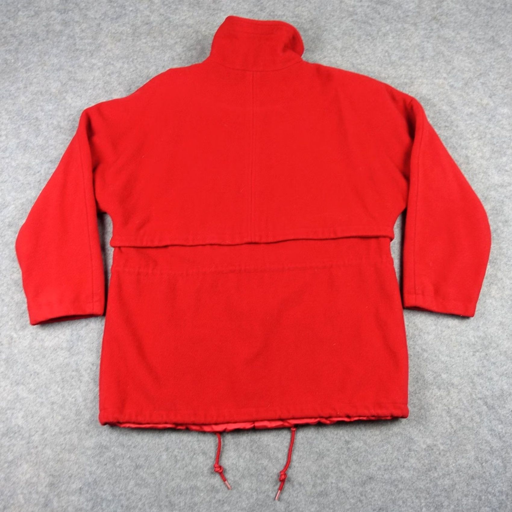 Mackintosh VINTAGE Mackintosh Coat Womens 12 Red Wool Blend Parka Zip Pockets USA Made VTG Size XL / US 12-14 / IT 48-50 - 7 Thumbnail