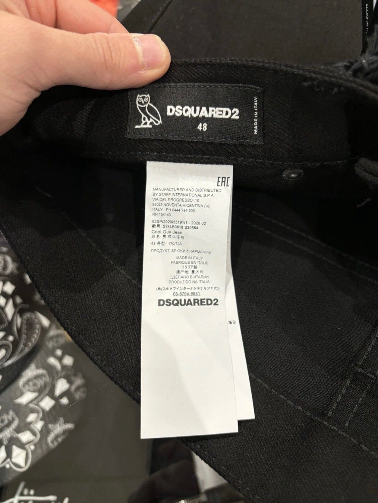 October's Very Own OVO X DSQUARED2 Jeans Black Size US 32 / EU 48 - 7 Thumbnail