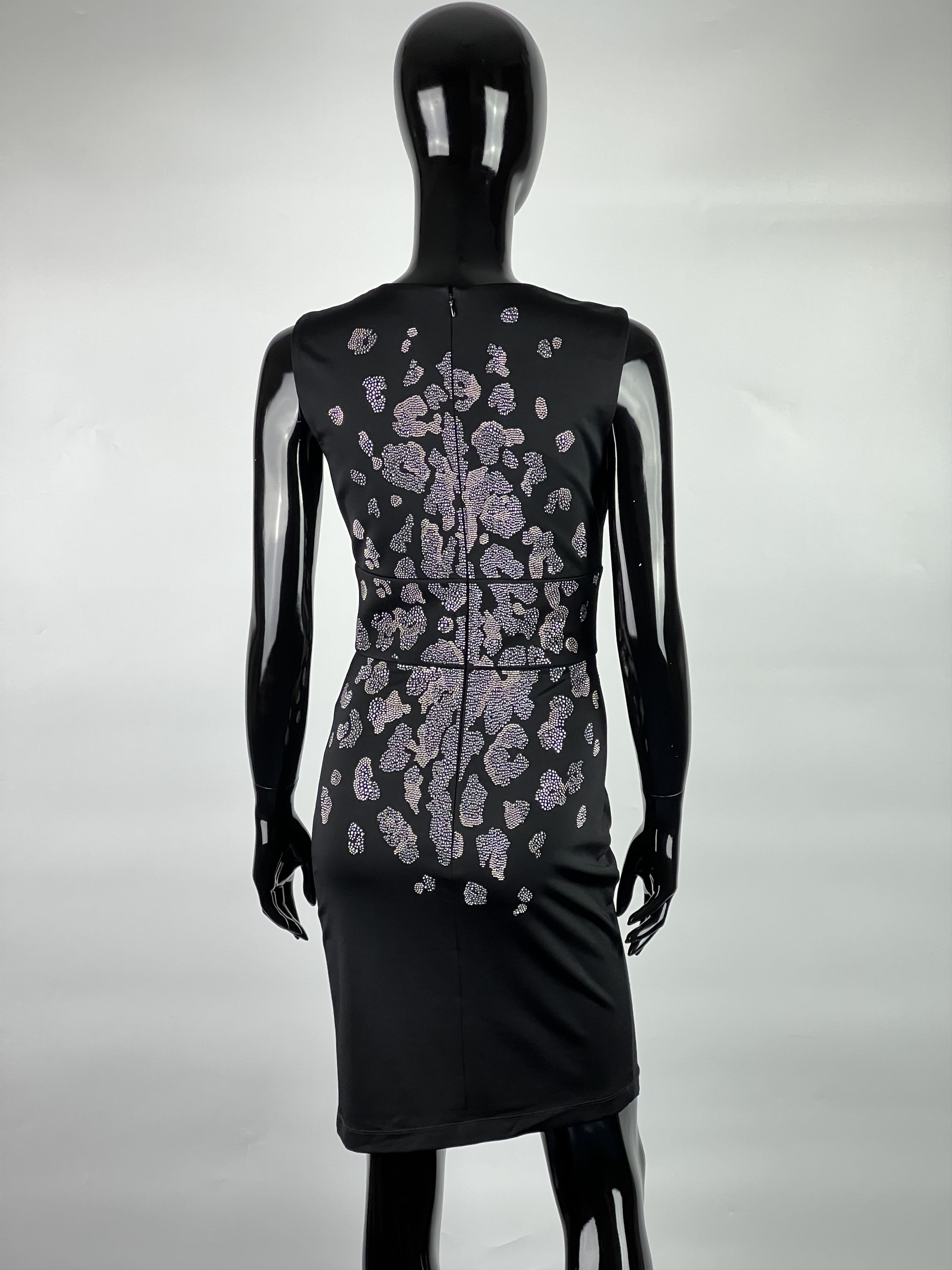 Just Cavalli × Roberto Cavalli Just Cavalli Rhinestones Sleeveless Short Dress Size IT40 Size S / US 4 / IT 40 - 3 Thumbnail