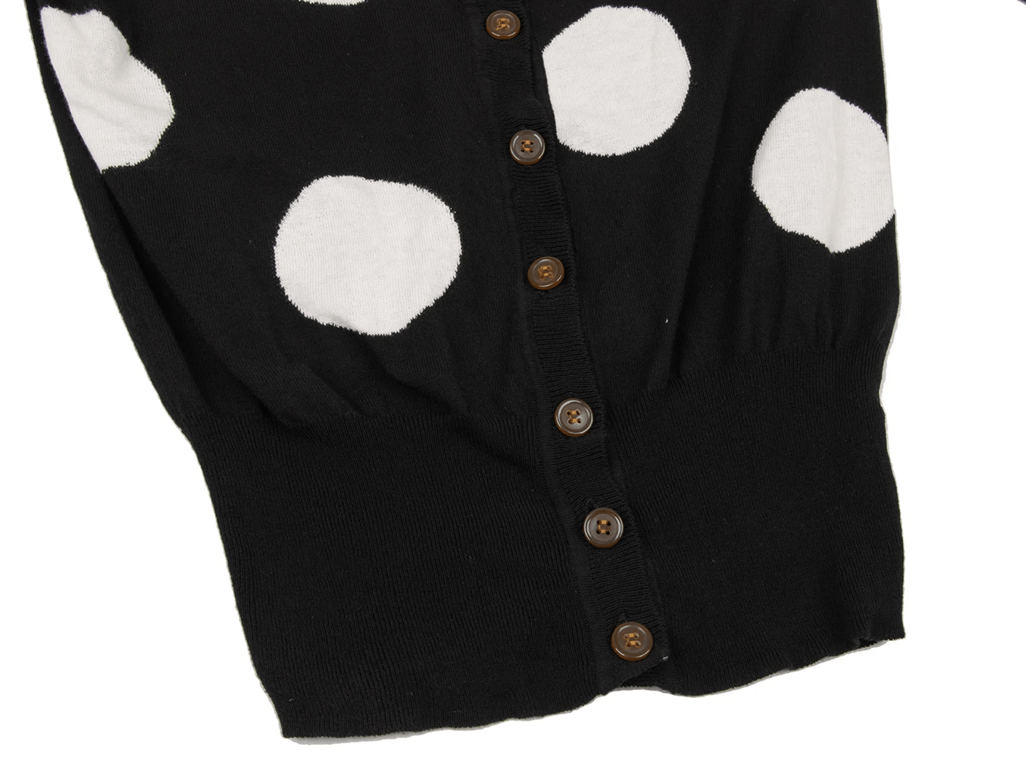 Vivienne Westwood Red Label Short Sleeve Polka Dot Knit Cardigan Black Size M / US 6-8 / IT 42-44 - 5 Thumbnail