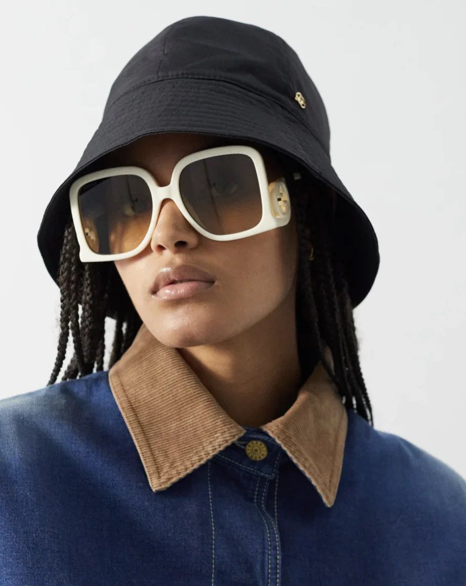 Gucci NEW Gucci GG1326S 009 Oversized Square Women Sunglasses Size ONE SIZE - 11 Thumbnail