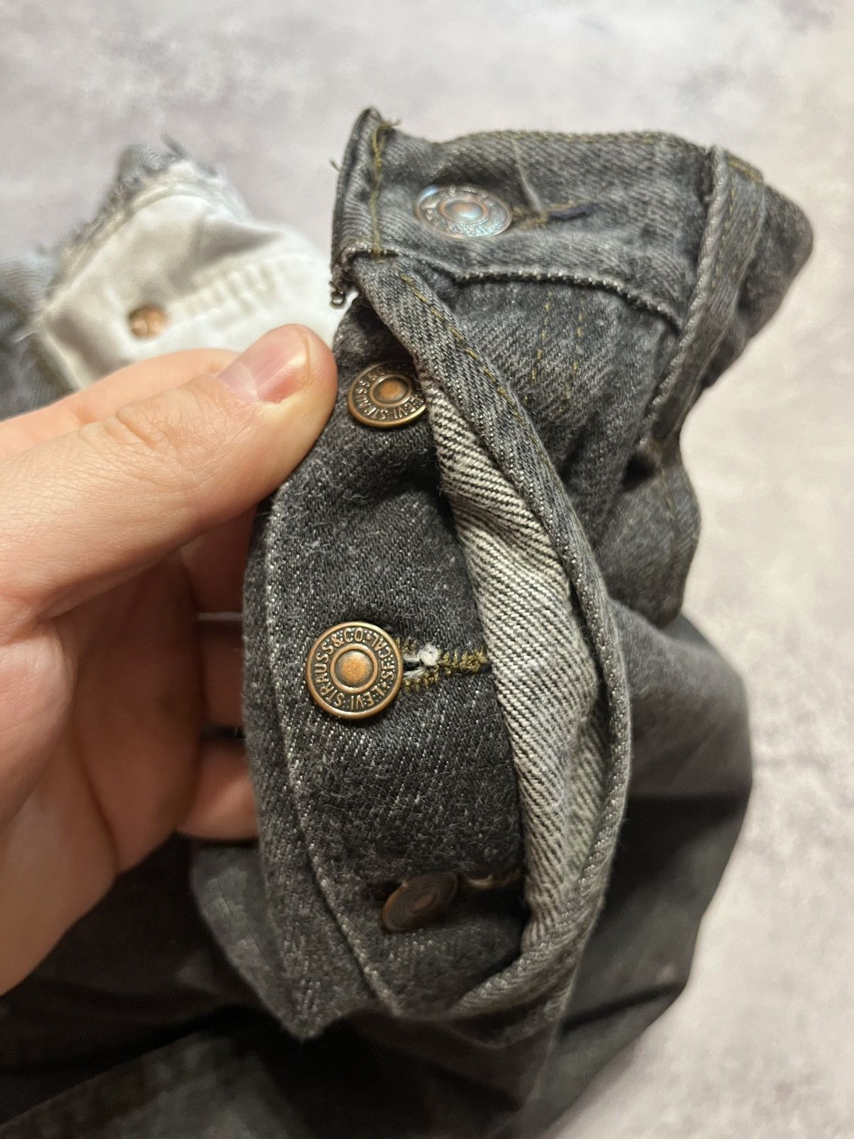 Levi's Vintage USA Levi’s 501 denim dark gray jeans Size US 33 - 5 Thumbnail