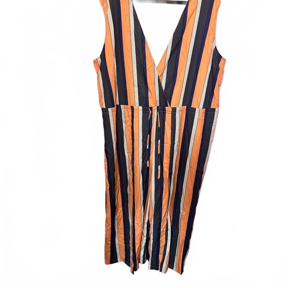 Designer Stylish Striped Jumpsuit - Perfect for Summer Size 42" / US 20 - 1 Thumbnail