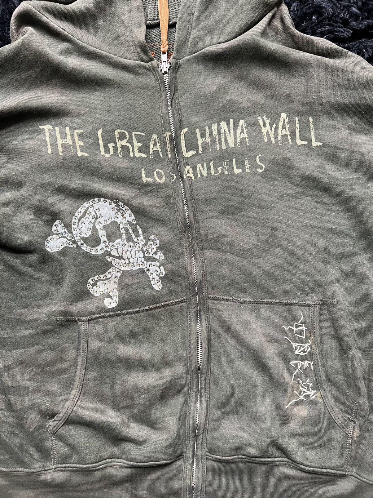 The Great China Wall Swarovski Skull Hoodie 1999 Size US L / EU 52-54 / 3 - 5 Thumbnail