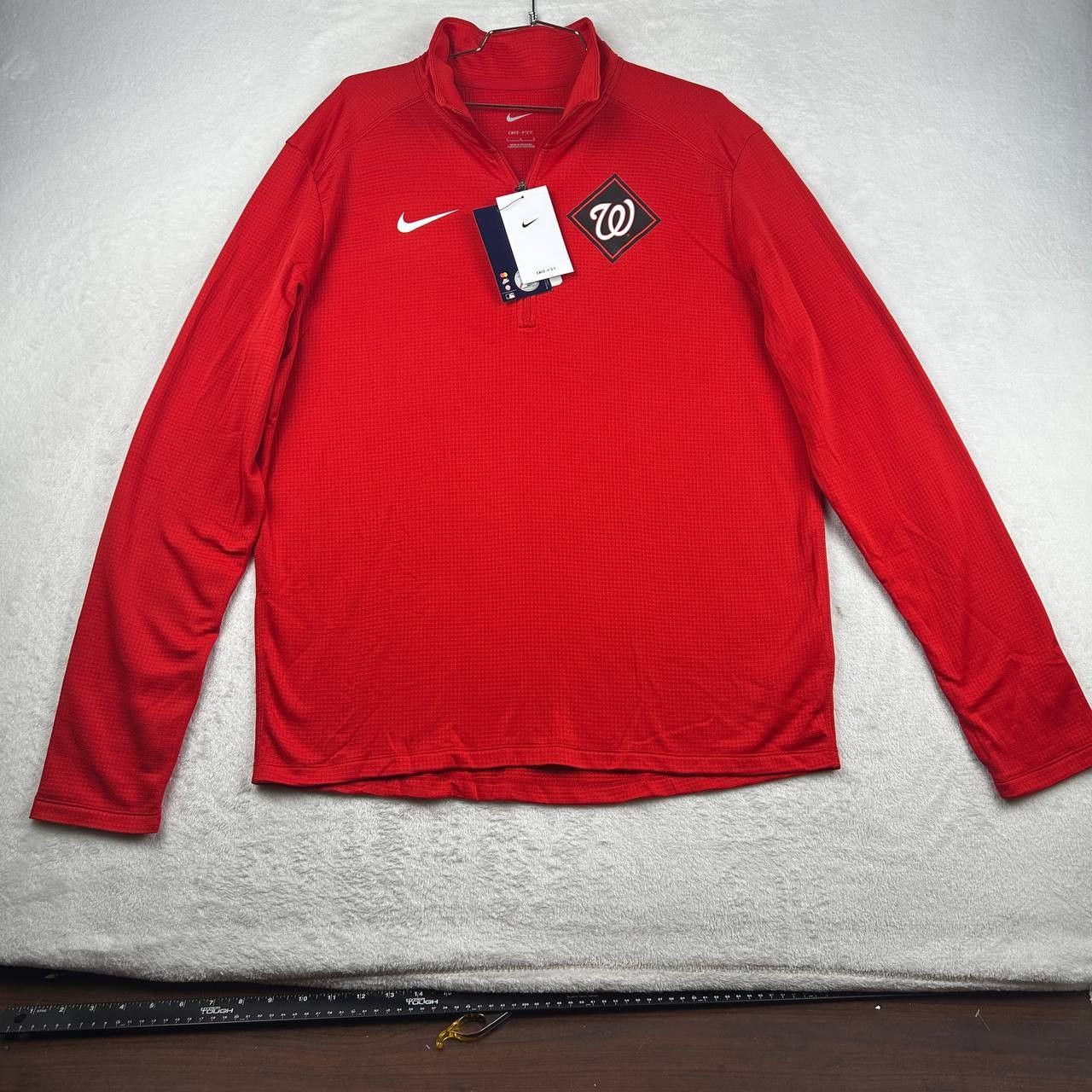 Nike Washington Nationals Shirt Men Large Red Nike Dri-Fit New L Size US L / EU 52-54 / 3 - 1 Thumbnail
