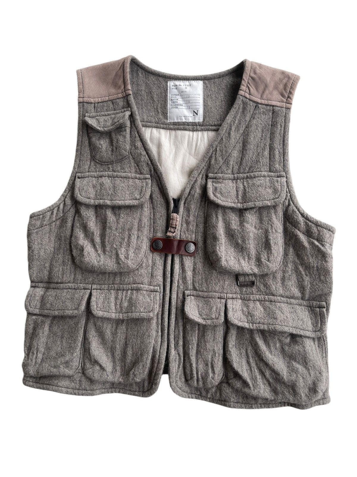 Japanese Brand RNA Inc. Wool Multipocket Tactical Vest Size US S / EU 44-46 / 1 - 3 Thumbnail