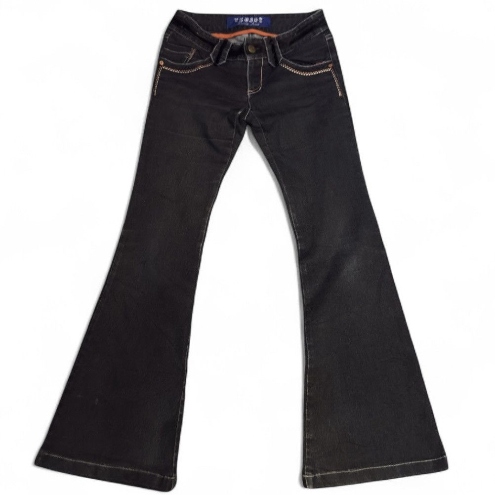 Hysteric Glamour 🔥 Crazy Sick Flared Low Rise Egoist Indigo Denim W30 Size 30" / US 8 / IT 44 - 1 Thumbnail