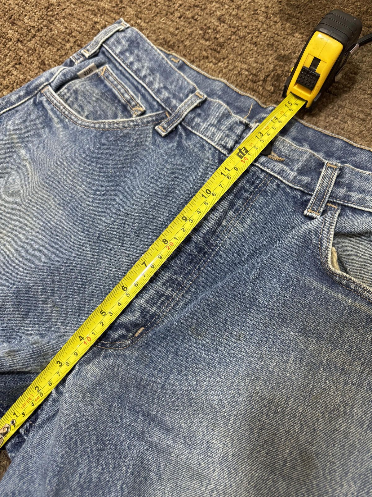 Carhartt Carhartt Men's Blue Denim Work Jeans 35X34 Size US 35 - 5 Thumbnail