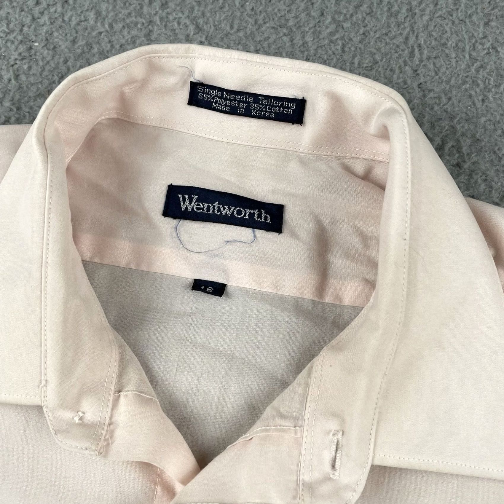 Vintage VINTAGE Wentworth Button-Up Pocket Shirt Mens XL Ivory 80s Lightweight Christmas Cowboy 80s? Size US XL / EU 56 / 4 - 3 Thumbnail