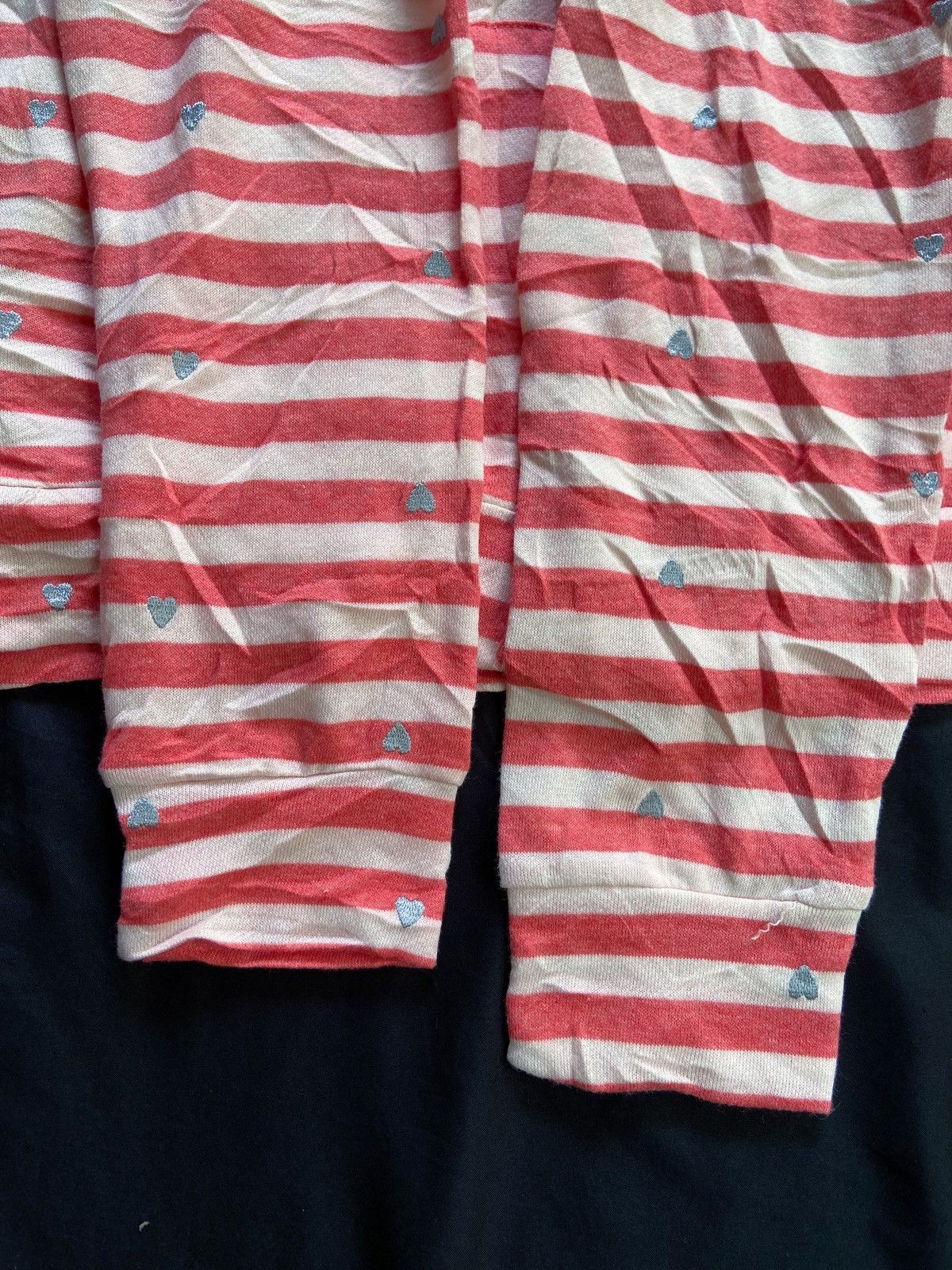Japanese Brand JAPANESE FORTUNE COOKIES LOVES STRIPED ZIP HOODIE Size US S / EU 44-46 / 1 - 7 Thumbnail