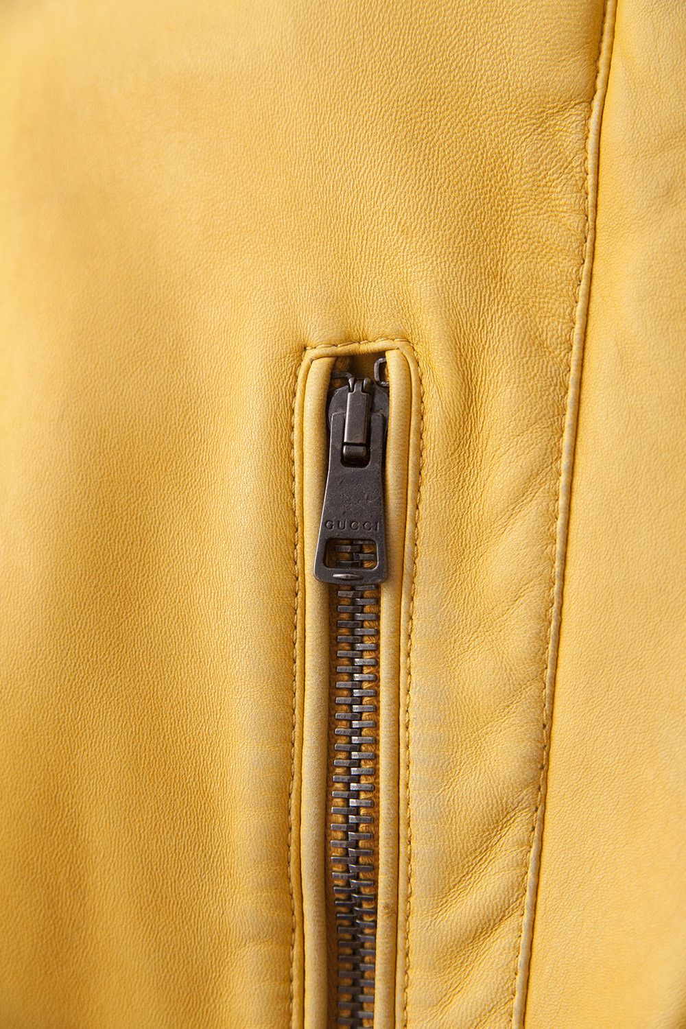 Gucci AW00 yellow leather jacket Size US L / EU 52-54 / 3 - 5 Thumbnail
