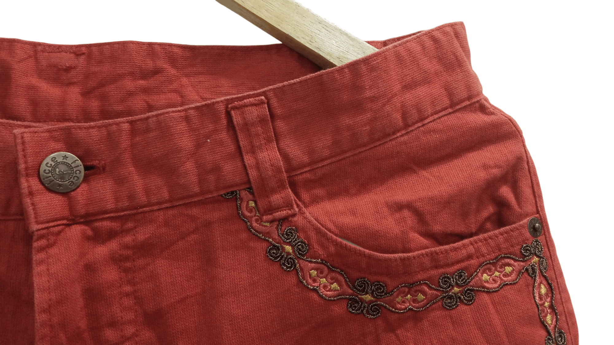 Japanese Brand × Vintage × Yoshiyuki Konishi 🔥🔥Vintage Ficce Yoshiyuki Konishi Embroidery Lined Pants Size US 32 / EU 48 - 18 Thumbnail
