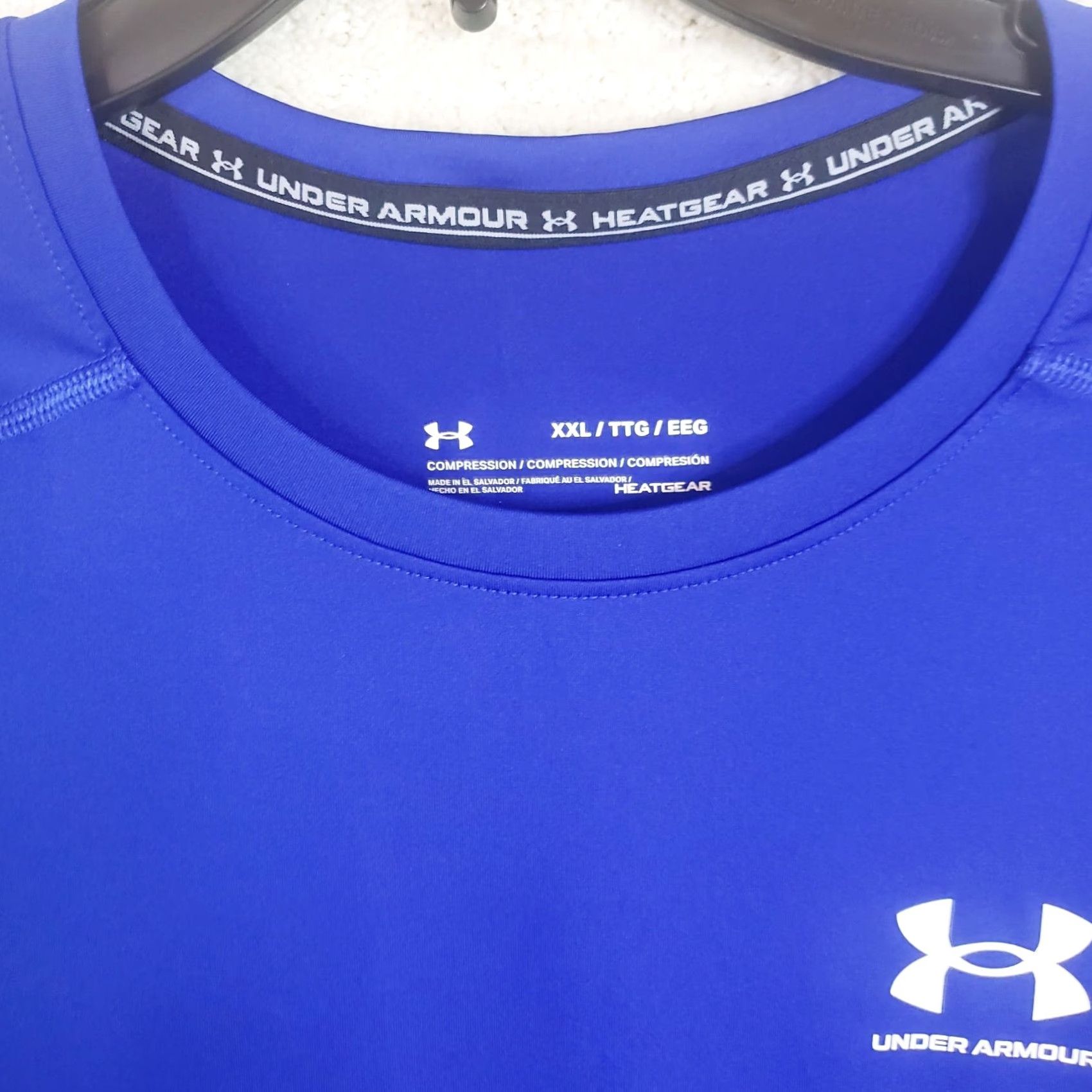 Under Armour Under Armour Heatgear Compression Shirt Men's 2XL Blue Crewneck Long Sleeve Pullover New Size US XXL / EU 58 / 5 - 4 Thumbnail