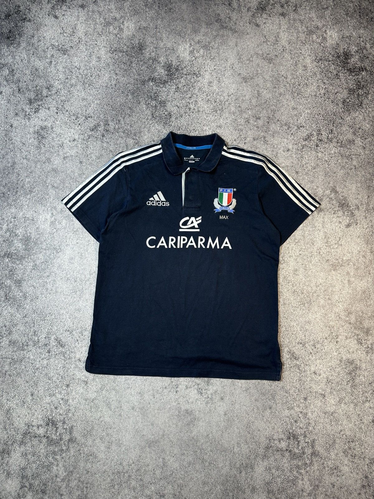 Adidas Adidas Italy Rugby Jersey Polo Streetwear Style Rare L VTg Size US L / EU 52-54 / 3 - 1 Thumbnail