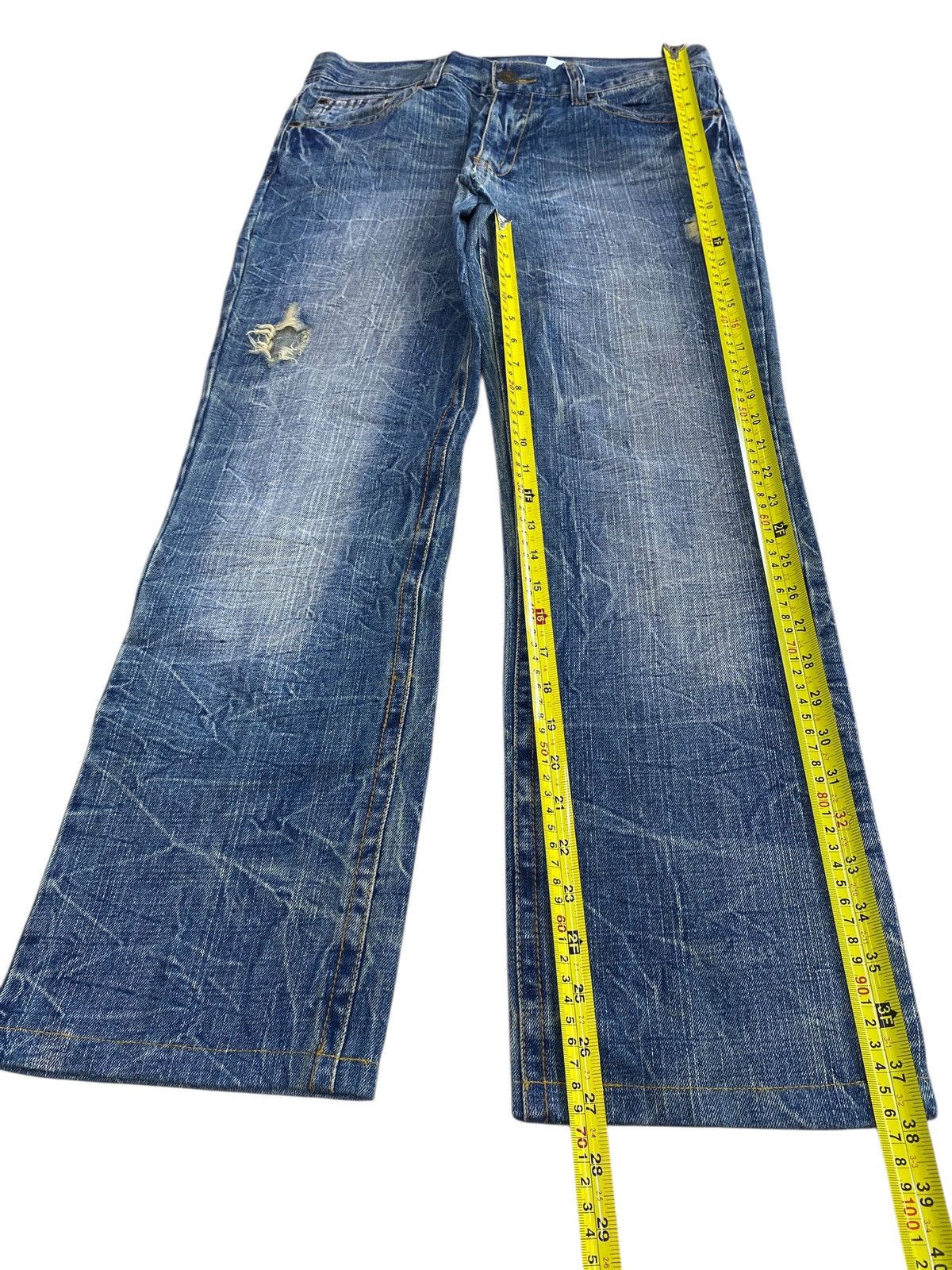 Japanese Brand Japanese Brand Thunder Faded Wash Style Loose Jeans Size US 32 / EU 48 - 7 Thumbnail