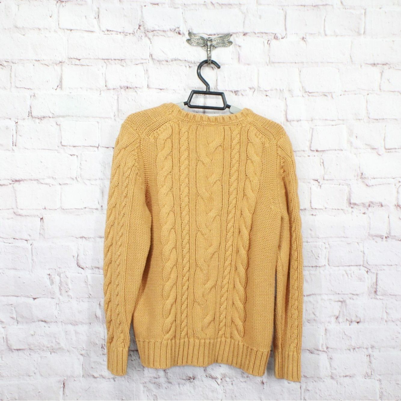 L.L. Bean LL Bean Women's Double L Cable Sweater Crewneck Size L / US 10 / IT 46 - 6 Thumbnail