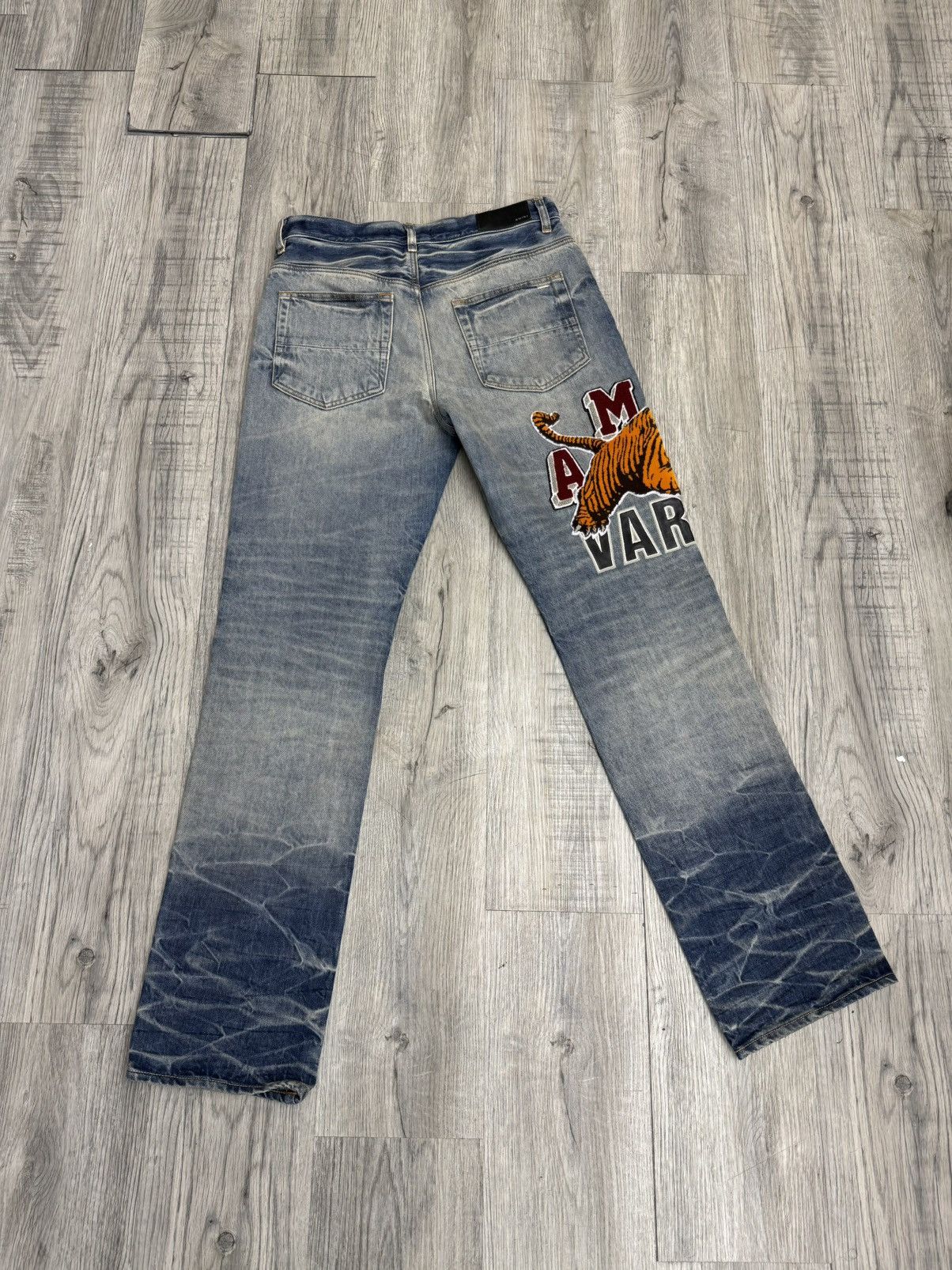 Amiri Amiri - Varsity Tiger Straight Leg Jeans Size US 30 / EU 46 - 4 Thumbnail