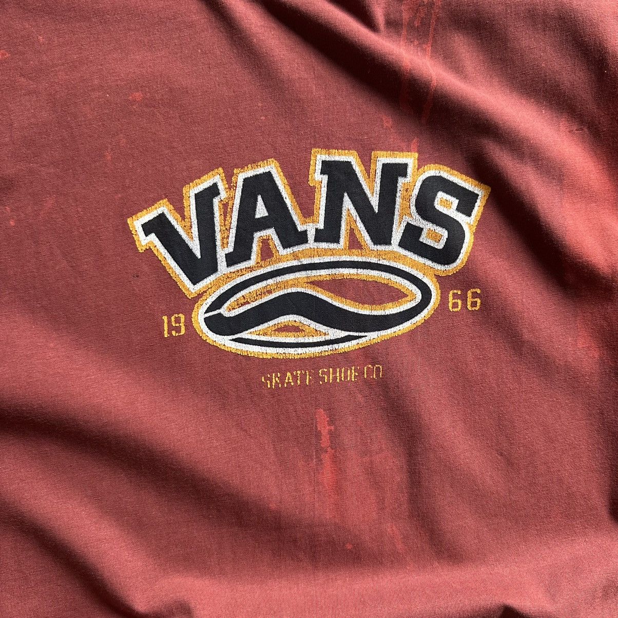 Vans × Vintage Vintage Vans T-shirts Distressed Y2K Big Logo Skate Wear 00s Size US L / EU 52-54 / 3 - 12 Thumbnail