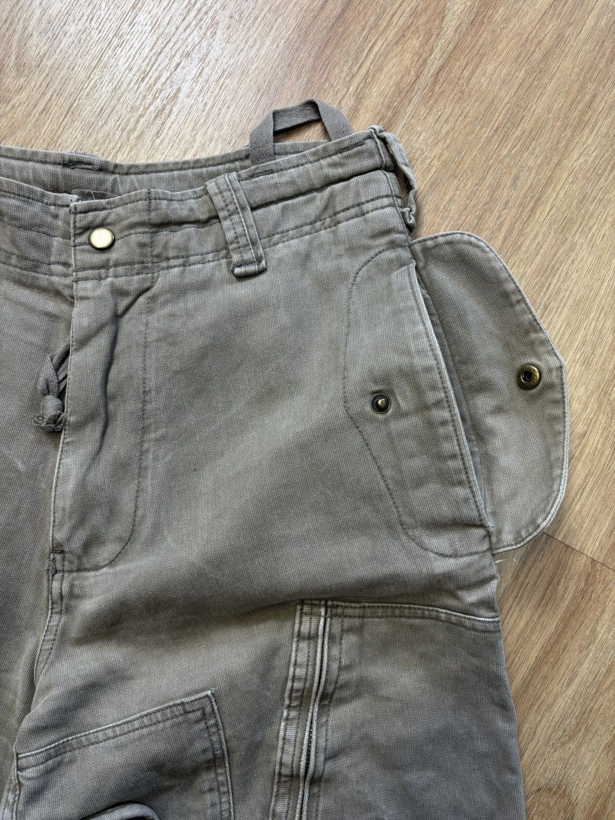 Vintage Vintage Bondage Khaki Green Technical Cargo Pants (32x30) Size US 32 / EU 48 - 3 Thumbnail