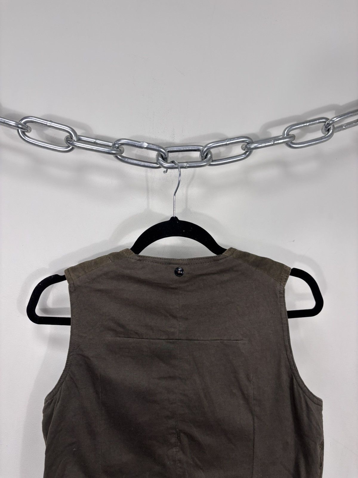 Diesel Diesel L-Zoe NWT Women’s Olive Green Leather Vest Jacket Size S / US 4 / IT 40 - 18 Thumbnail