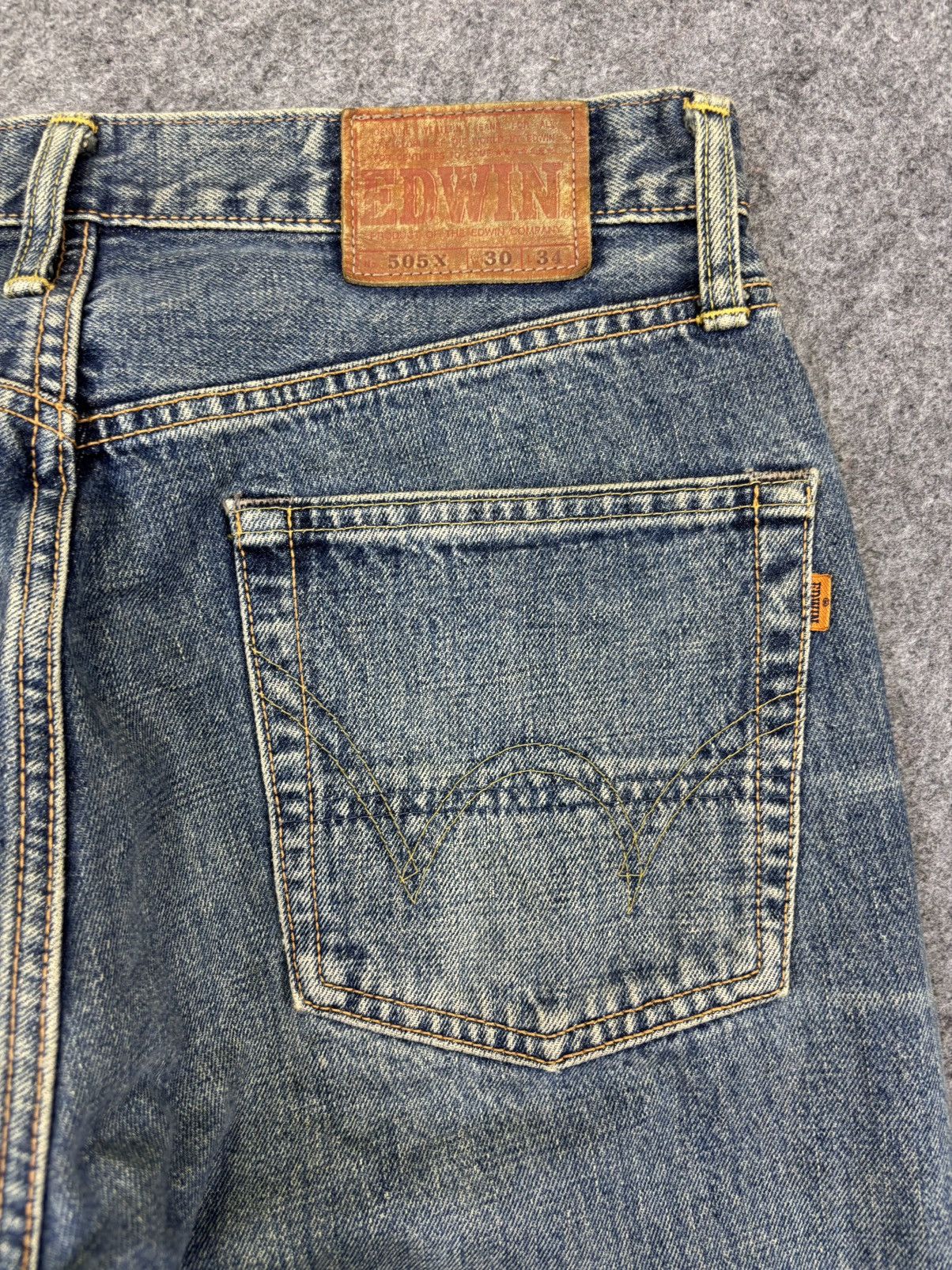 Edwin 💥Wide Selvedge💥Edwim 505x Selvedge Rusty Style Denim K17 Size US 31 - 9 Thumbnail
