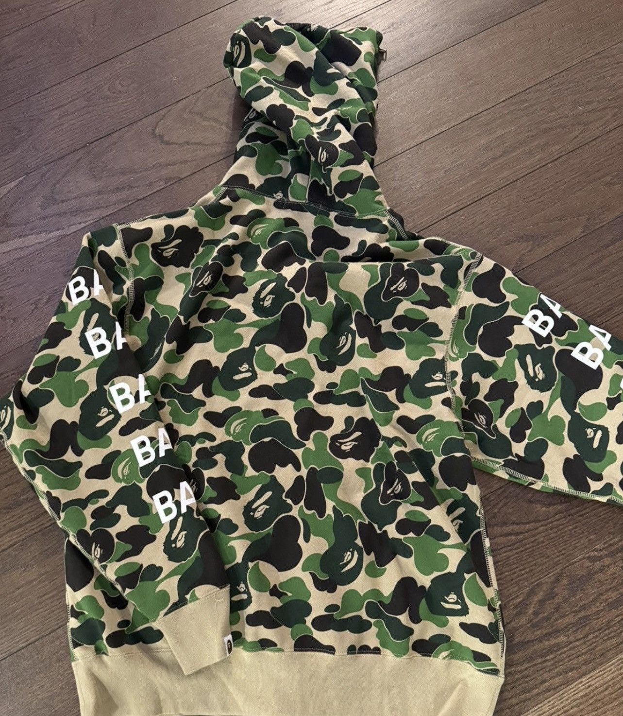 Bape Bape ABC Camo Relaxed Full Zip Hoodie Size US XL / EU 56 / 4 - 4 Thumbnail