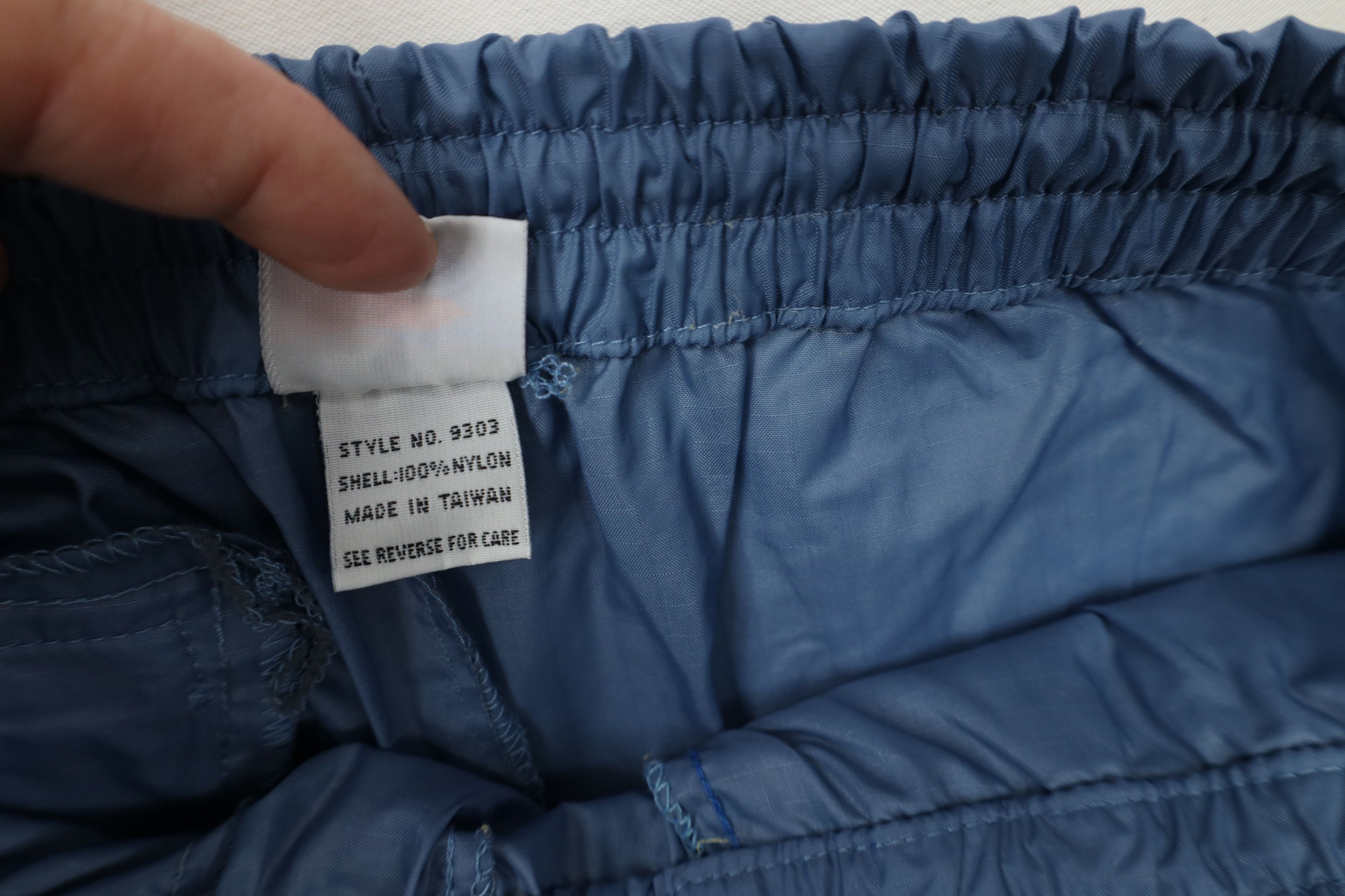 Brooks × Vintage Vintage 80s 90s Brooks Running Wide Leg Windbreaker Pants Size US 32 / EU 48 - 10 Thumbnail