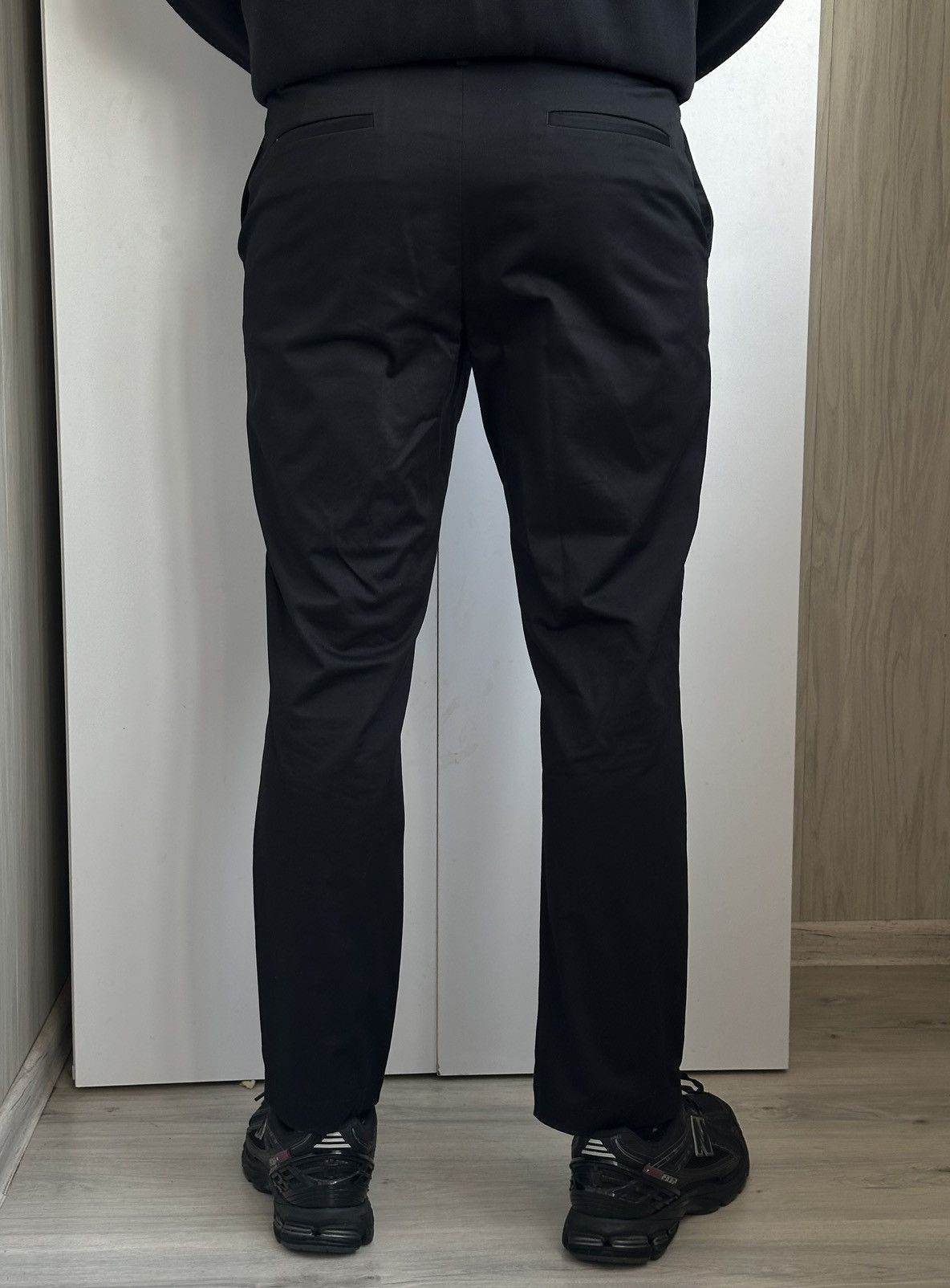 SPOKE Spoke Mens Chino Trousers Size 34 Black Sharps Straight leg Size US 34 / EU 50 - 4 Thumbnail